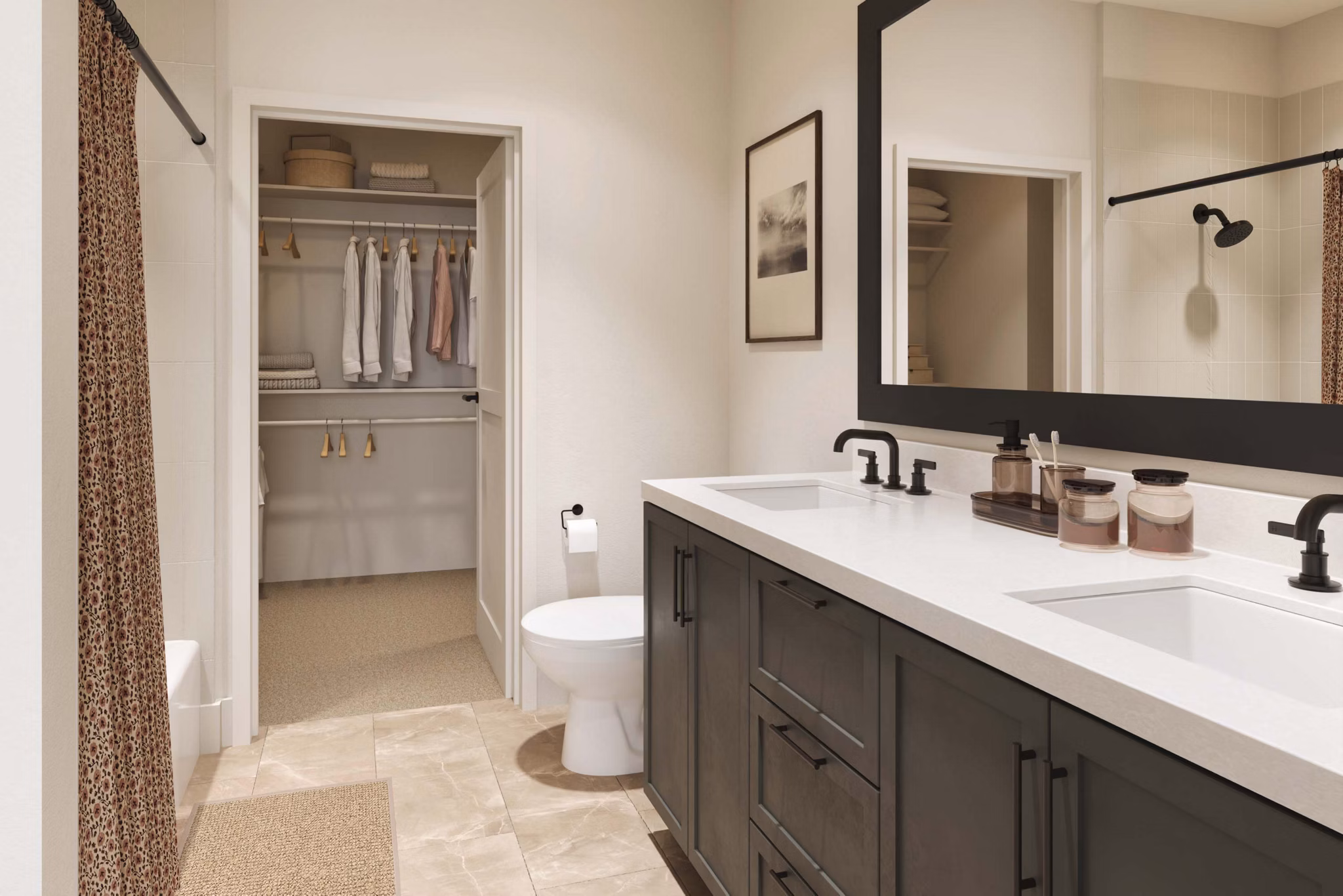 bathroom at Marlowe Chamblee Apartments