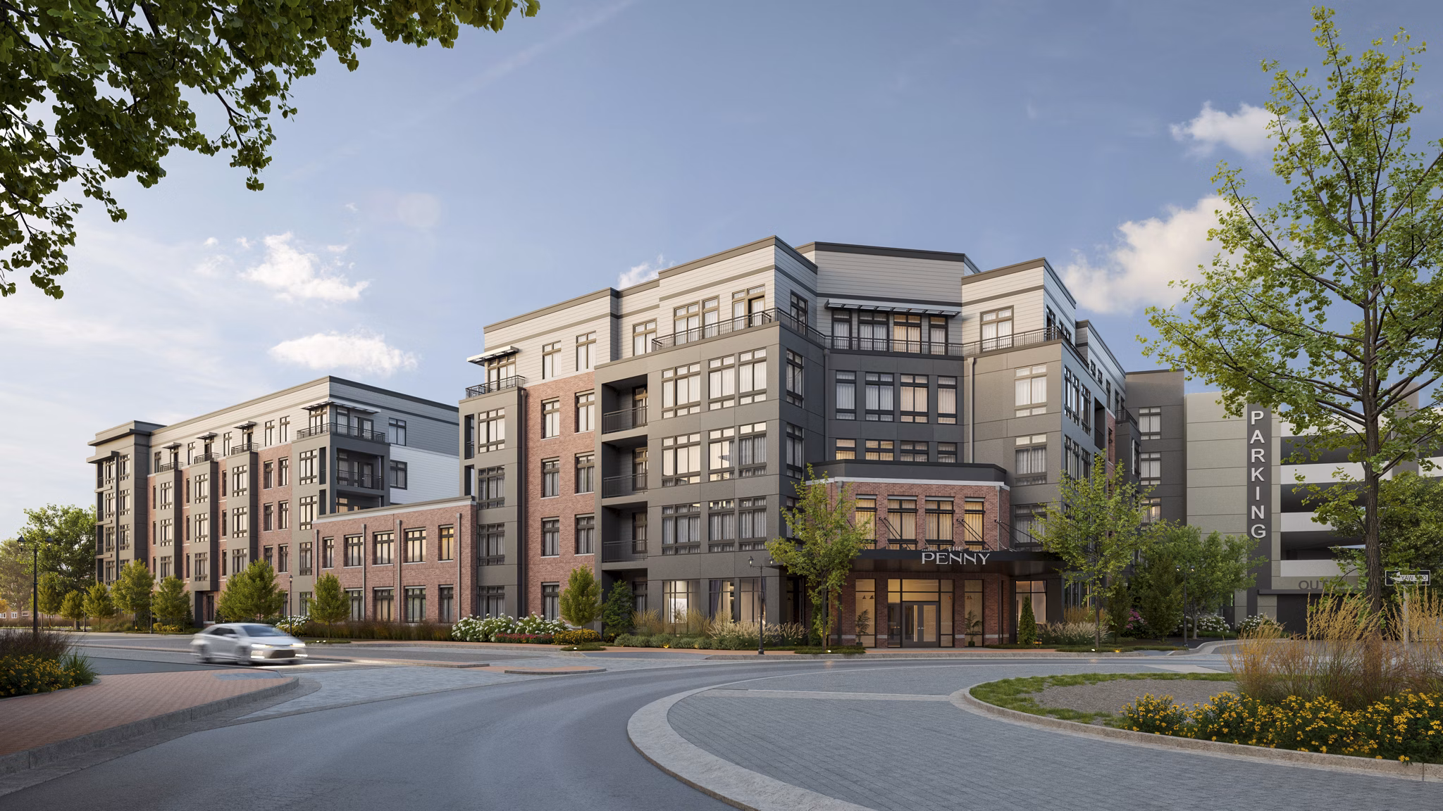 exterior at The Penny Apartments 