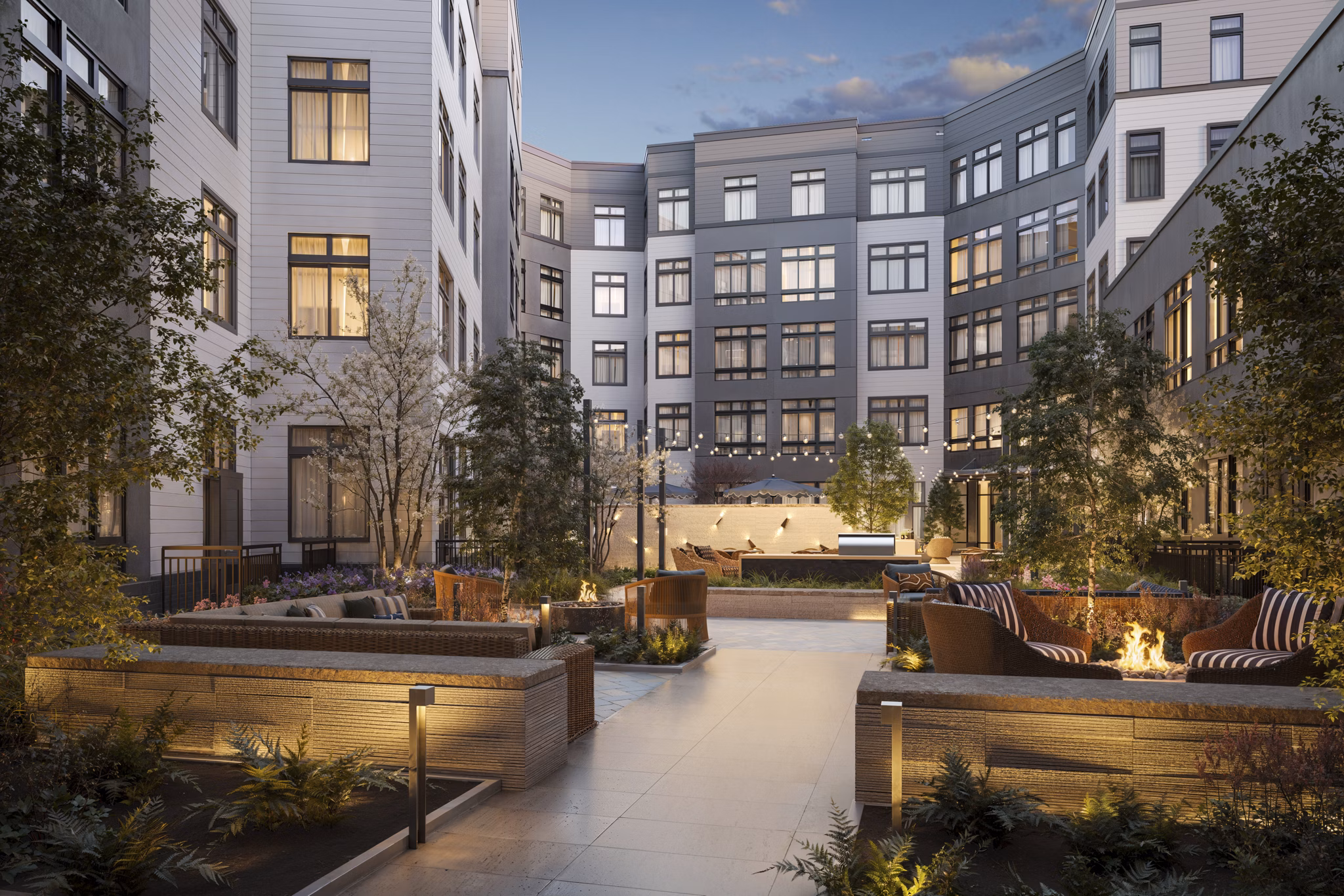 patio at The Penny Apartments 