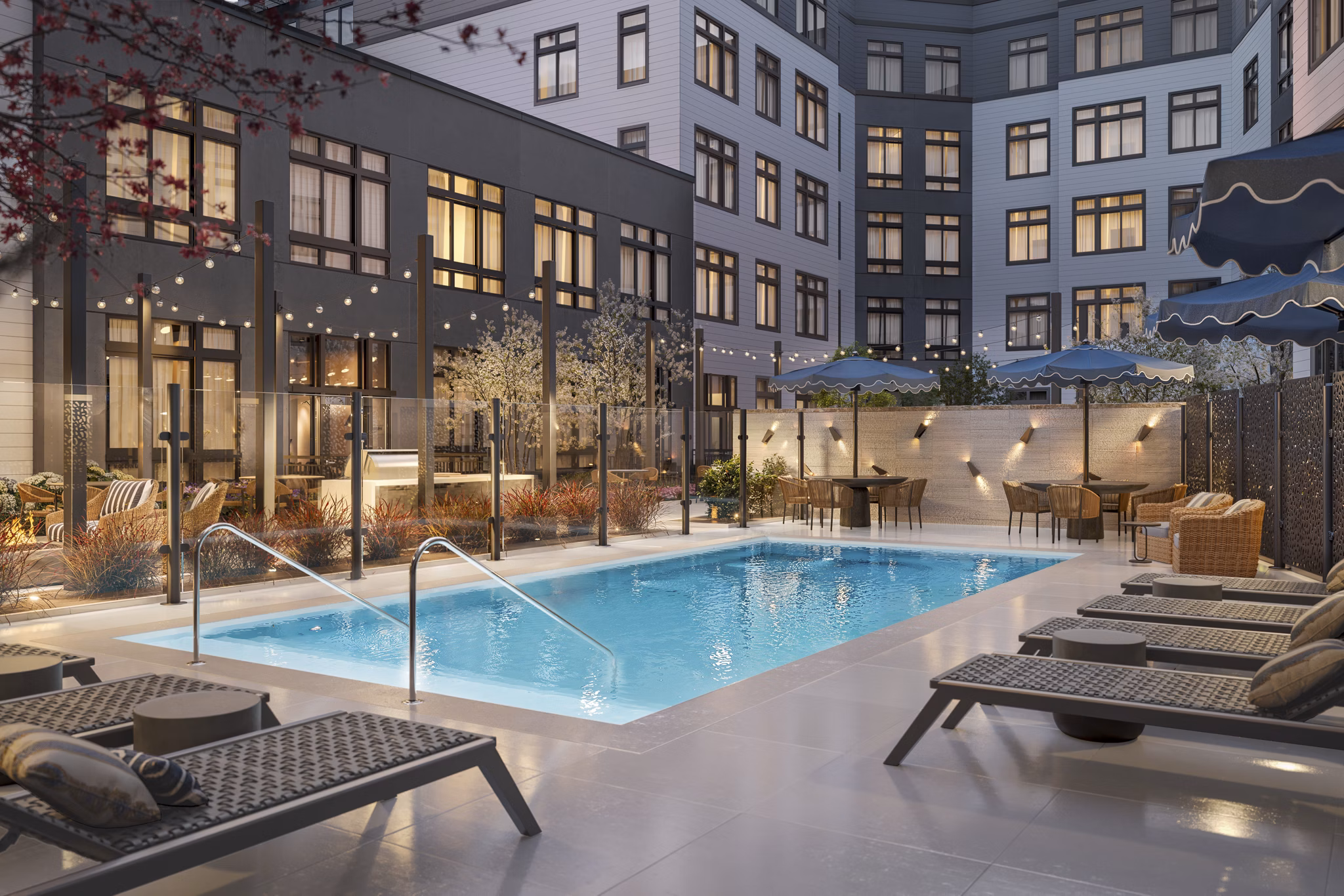 pool at The Penny Apartments 
