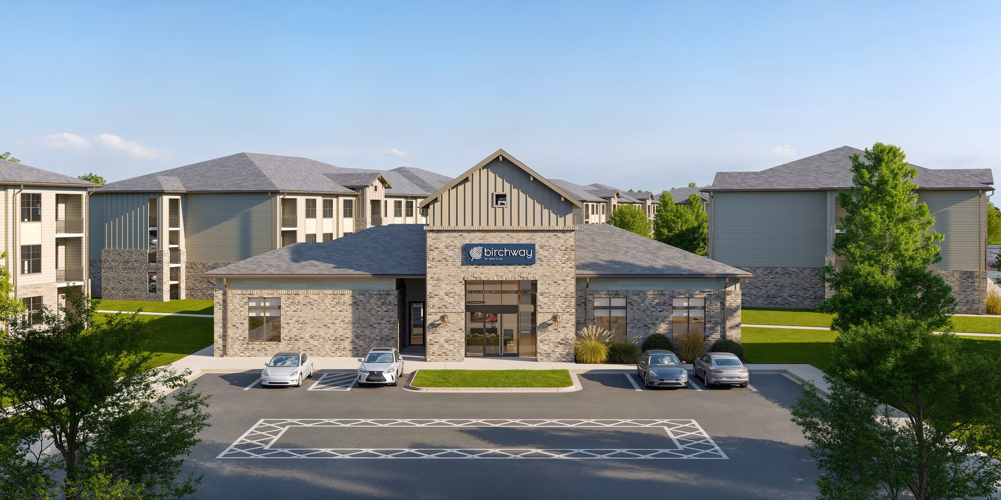 Rendering for Birchway Sanger Apartments