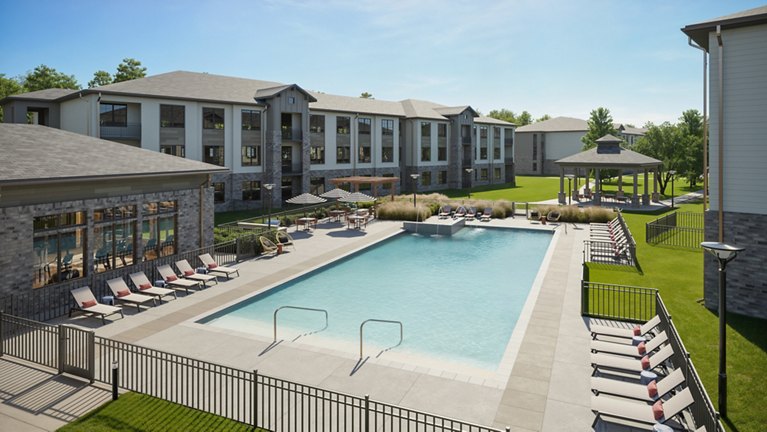 Rendering for Birchway Sanger Apartments