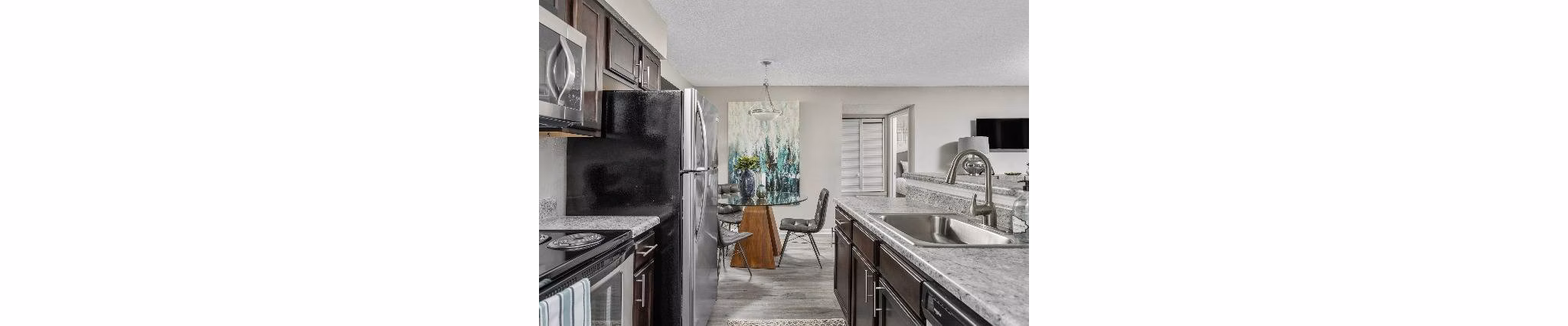 kitchen at Crestmont Apartments Apartments