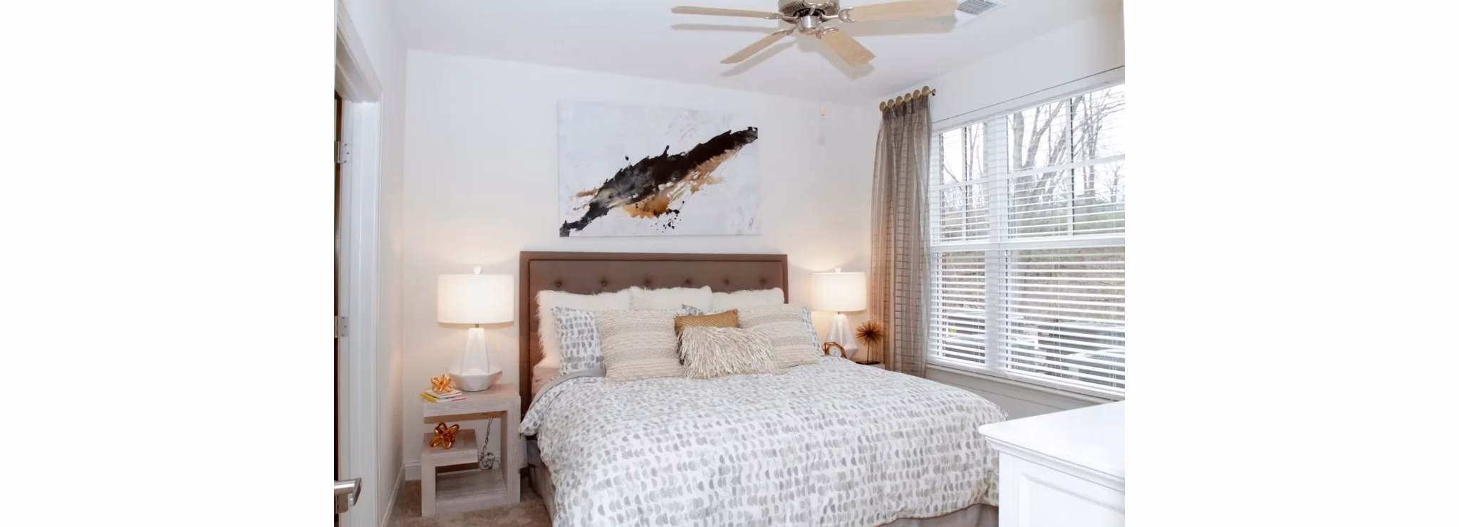 bedroom at 5th Street Place Apartments