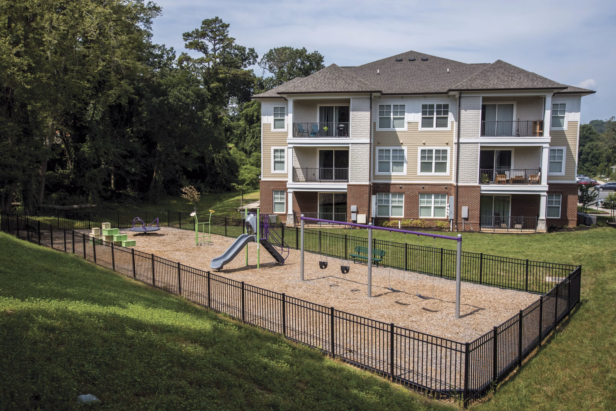 dog park at 5th Street Place Apartments