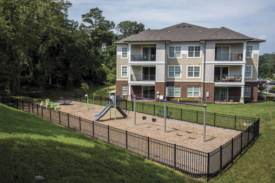 dog park at 5th Street Place Apartments