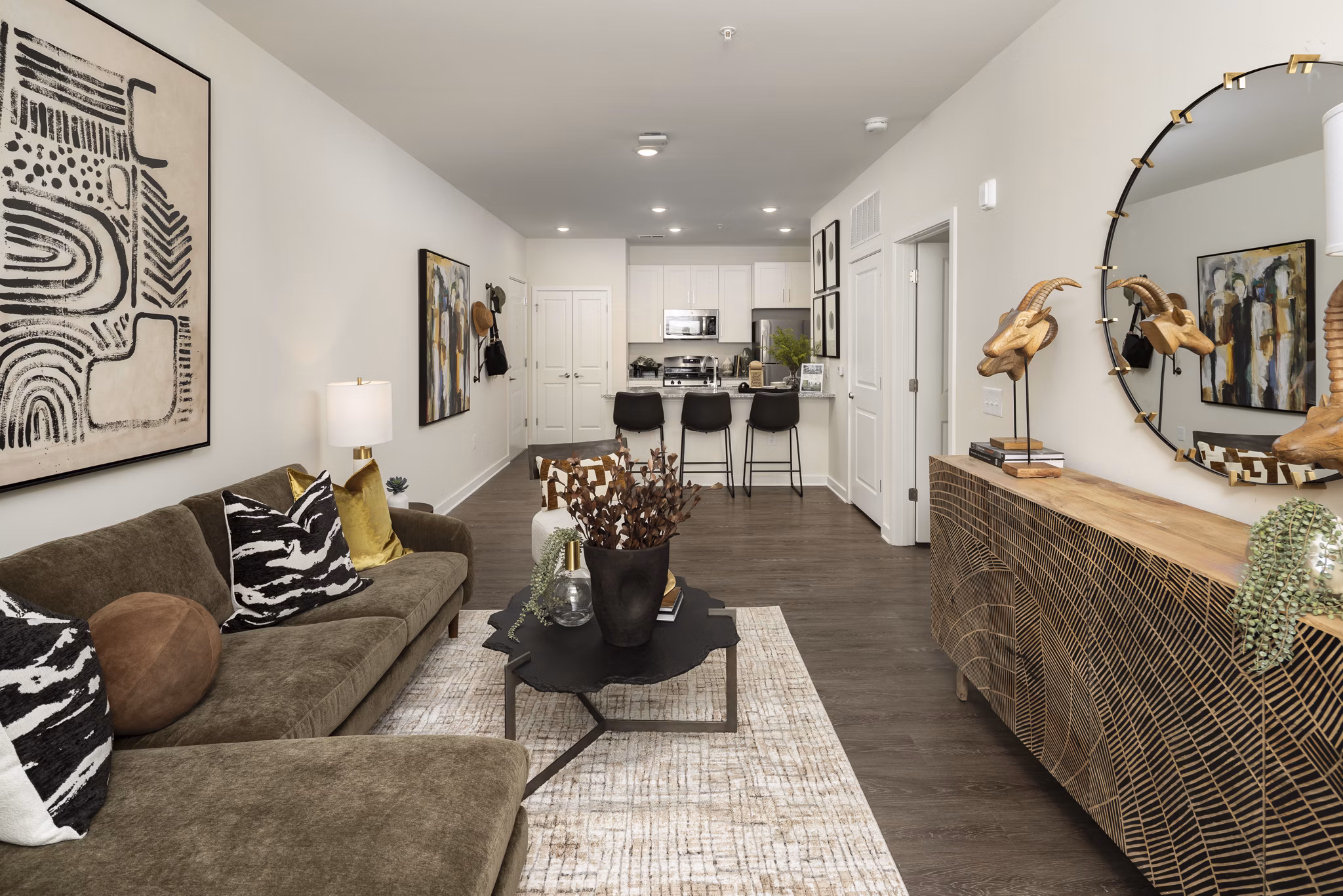 Living Room at Ben Hill Flats Apartments