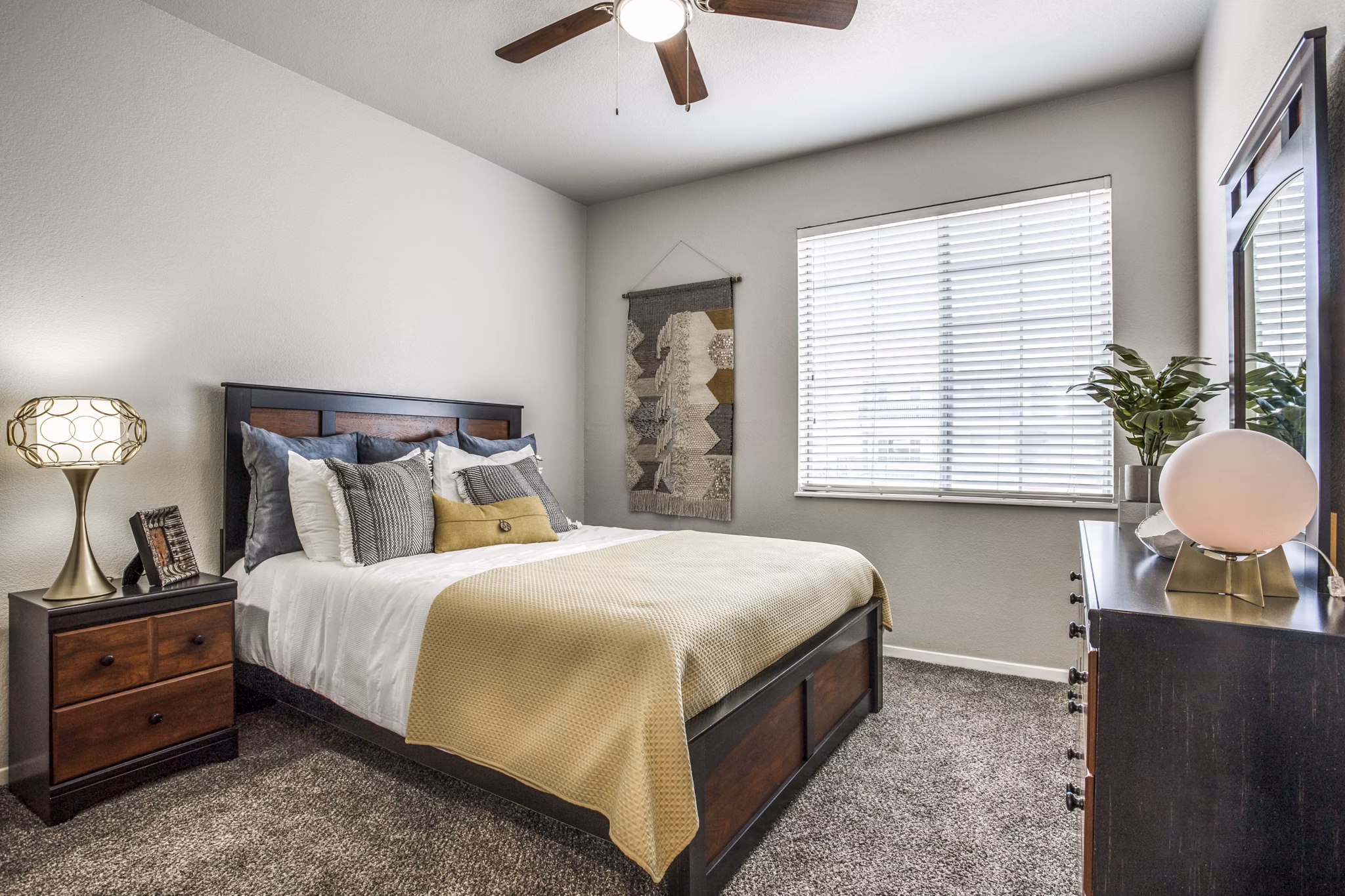 bedroom at The Morgan Apartments