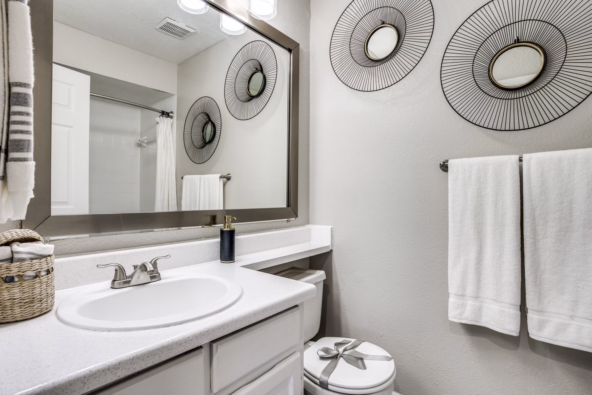 bathroom at The Morgan Apartments