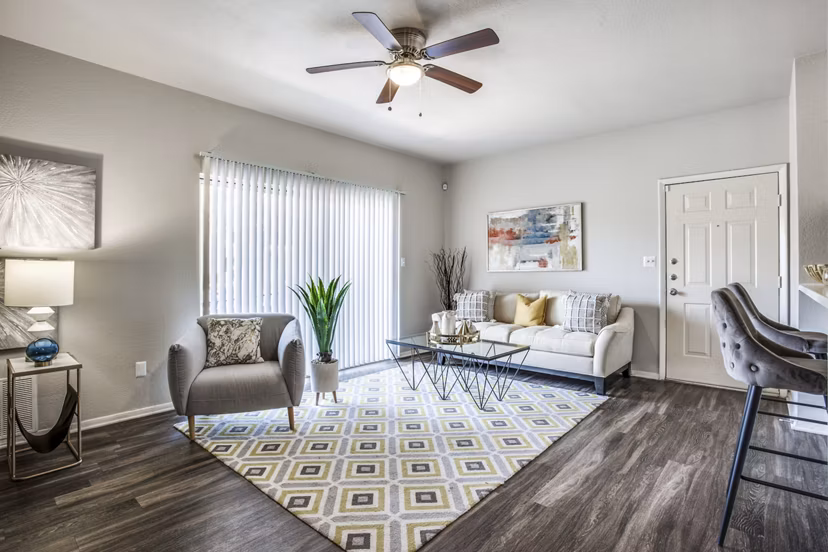 living room at The Morgan Apartments
