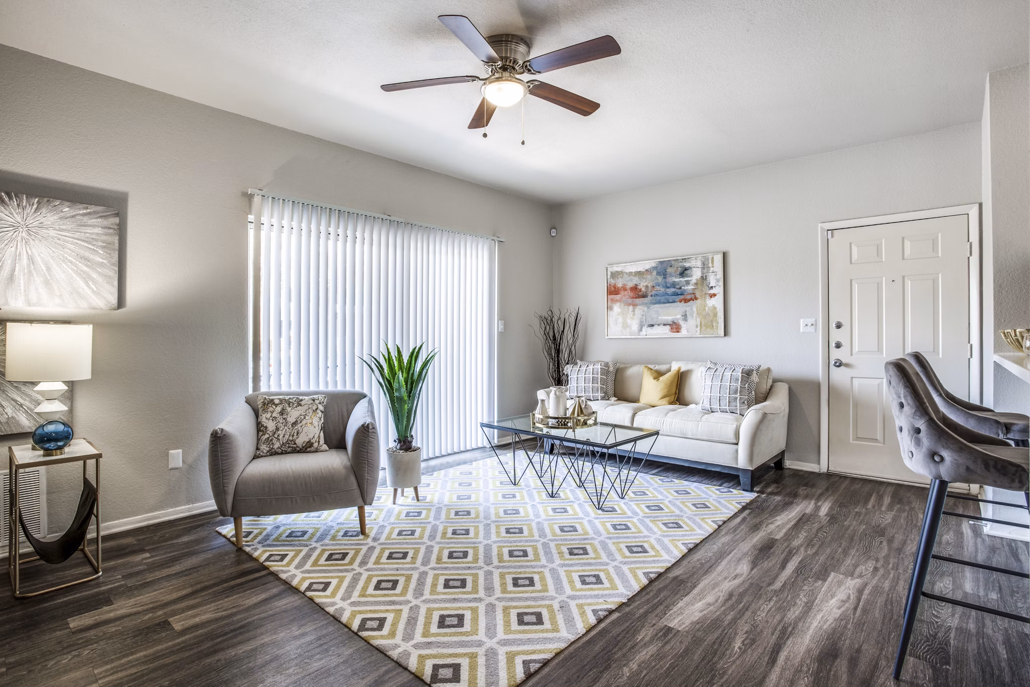 living room at The Morgan Apartments