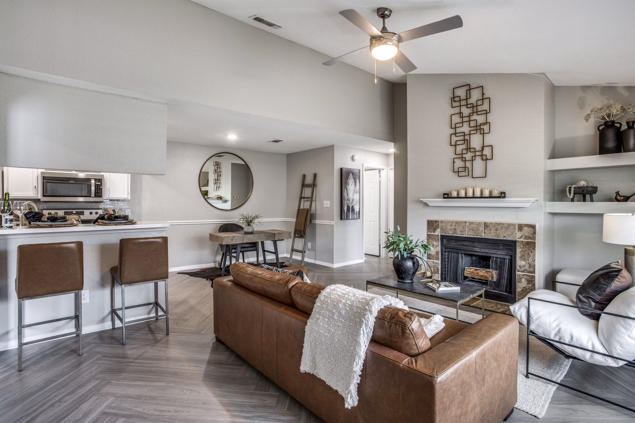 living room at The Morgan Apartments