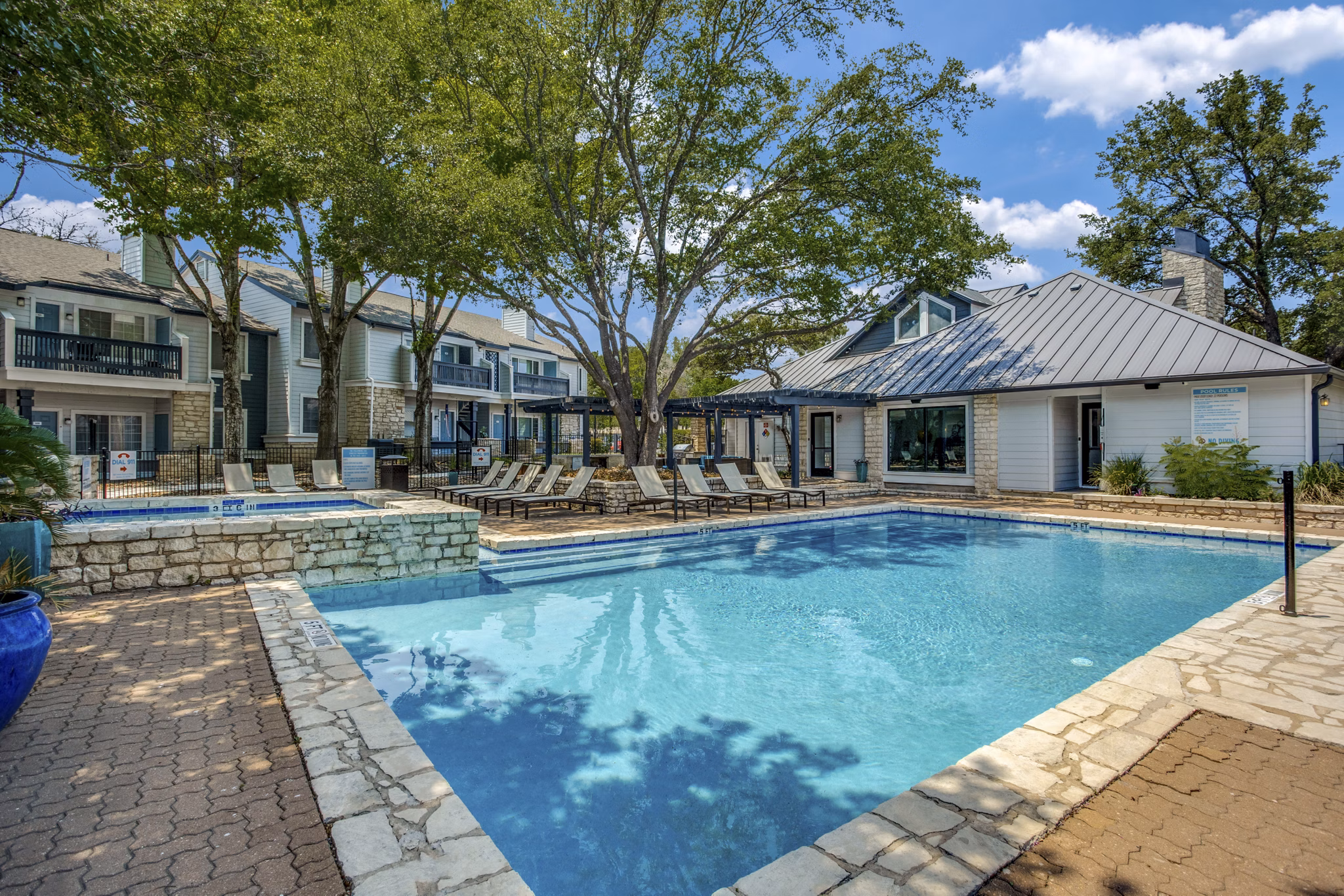 pool at The Morgan Apartments