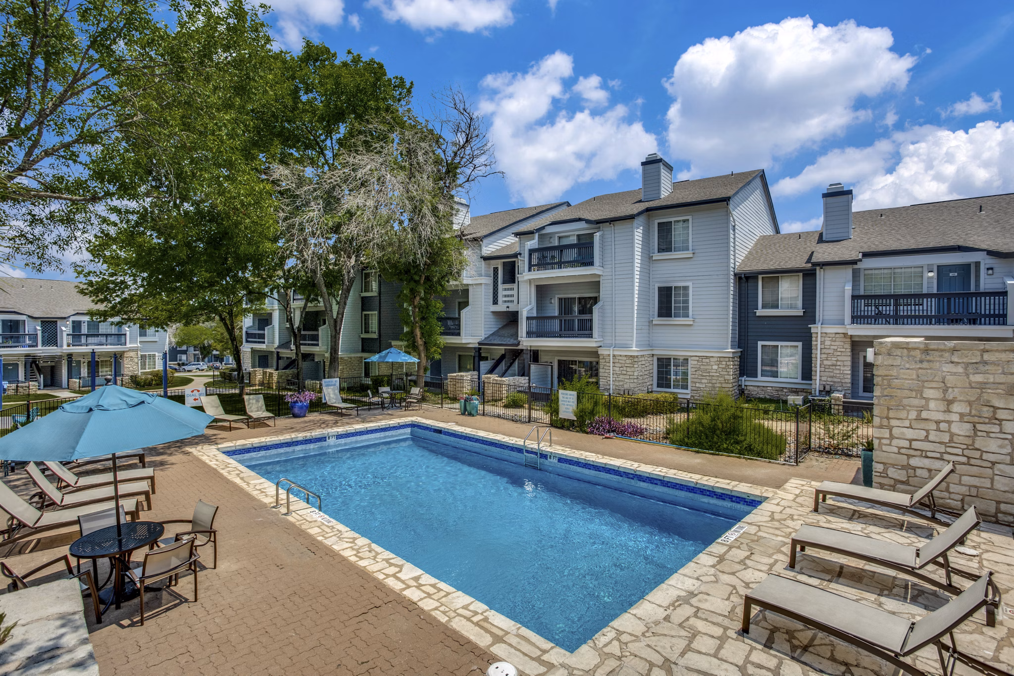 pool at The Morgan Apartments
