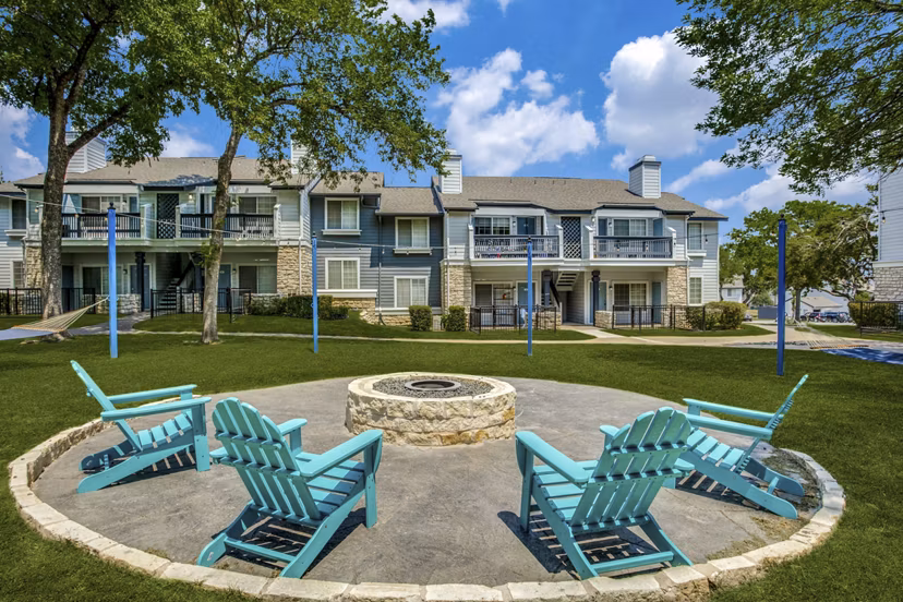 fire pit at The Morgan Apartments