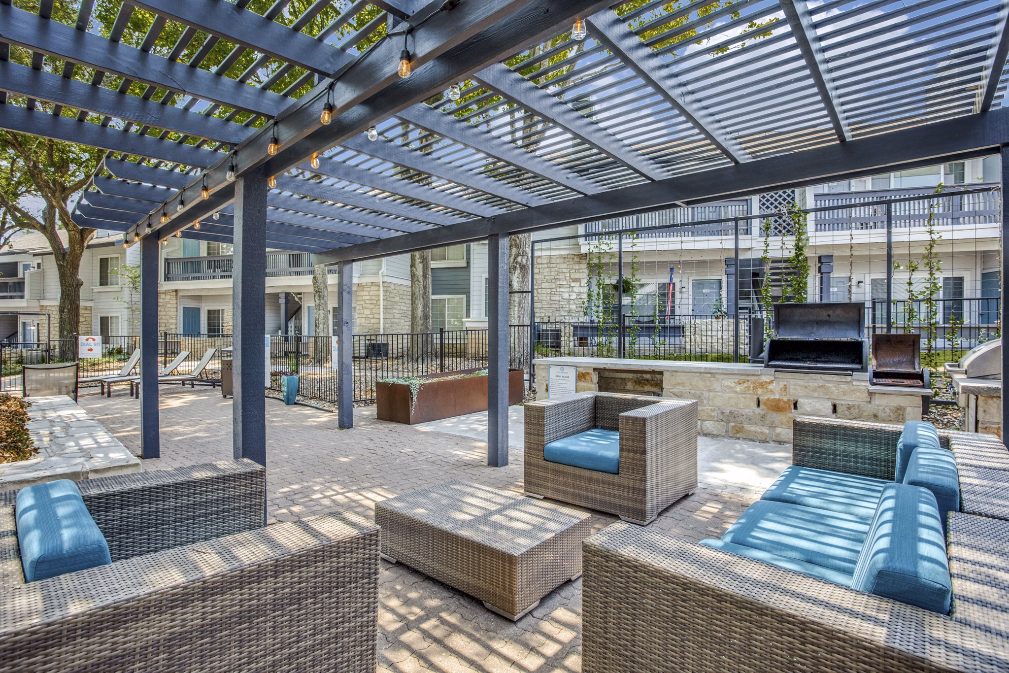 courtyard at The Morgan Apartments