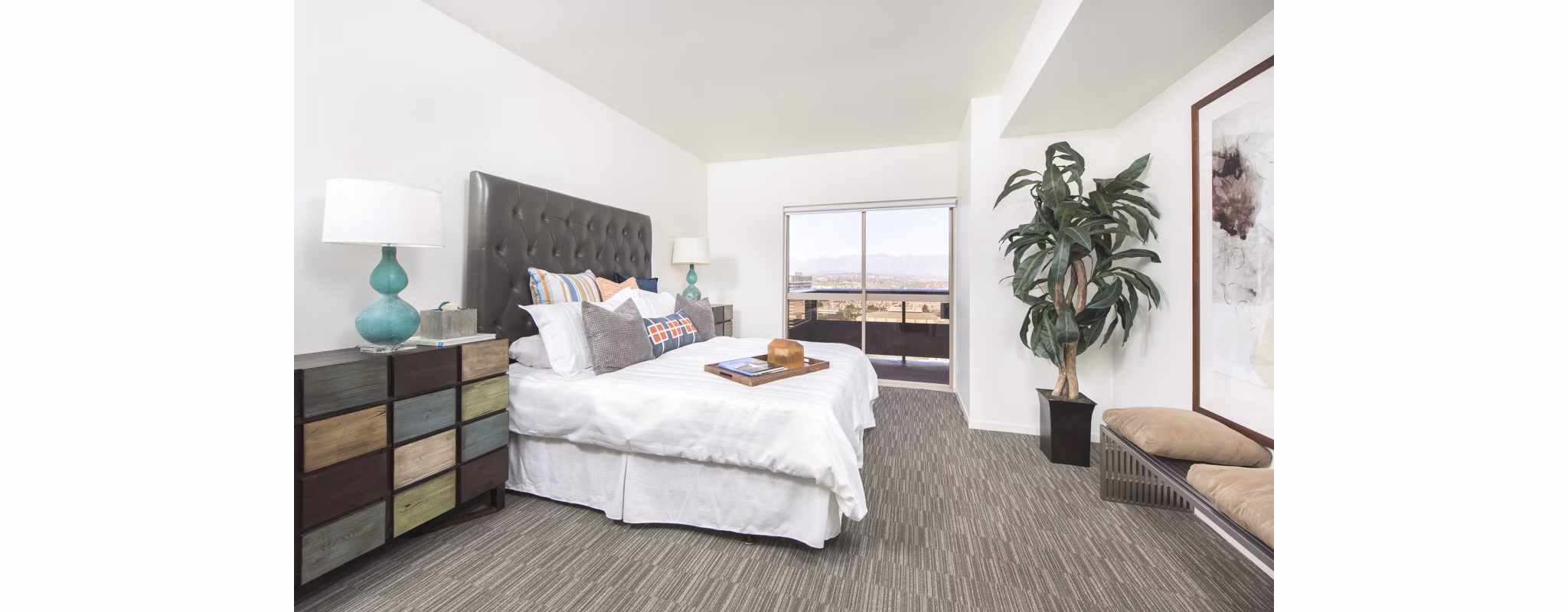 bedroom at 255 Grand Apartments