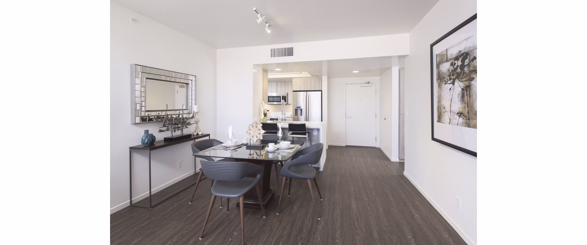 dining area at 255 Grand Apartments