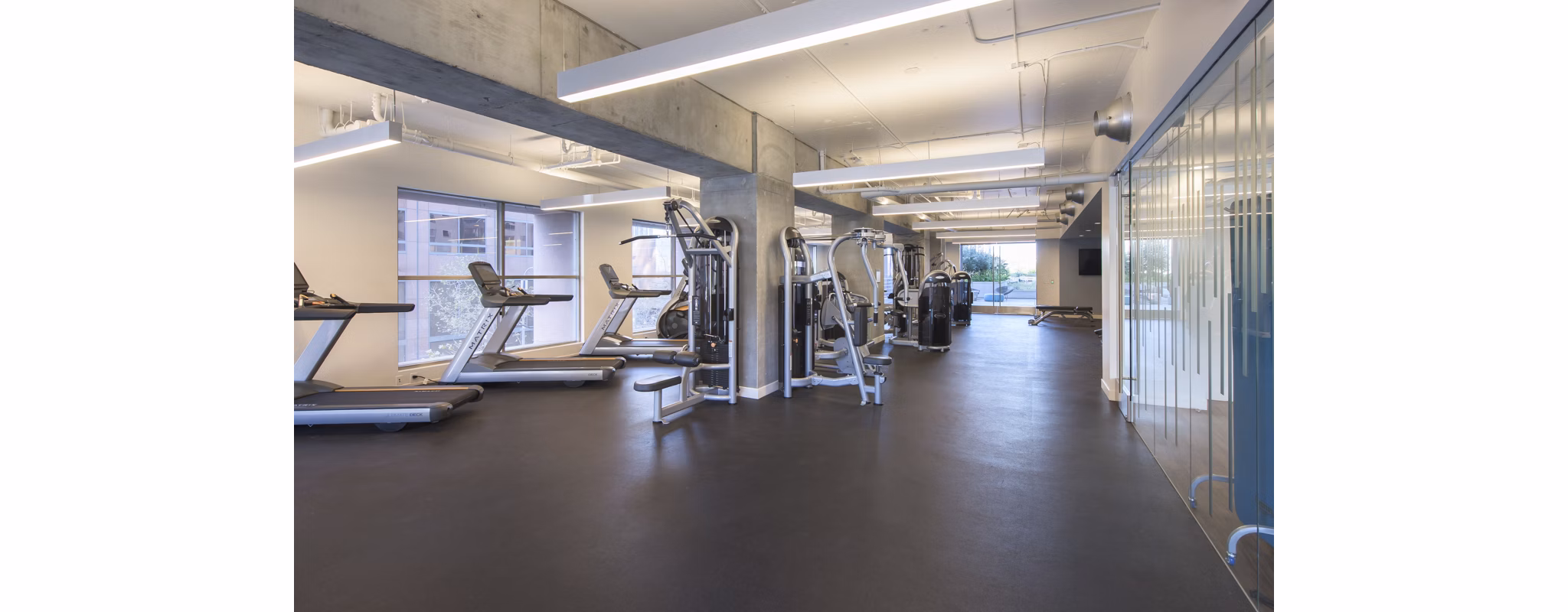 fitness center at 255 Grand Apartments