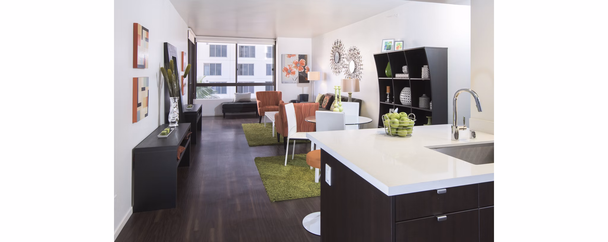 kitchen at 255 Grand Apartments