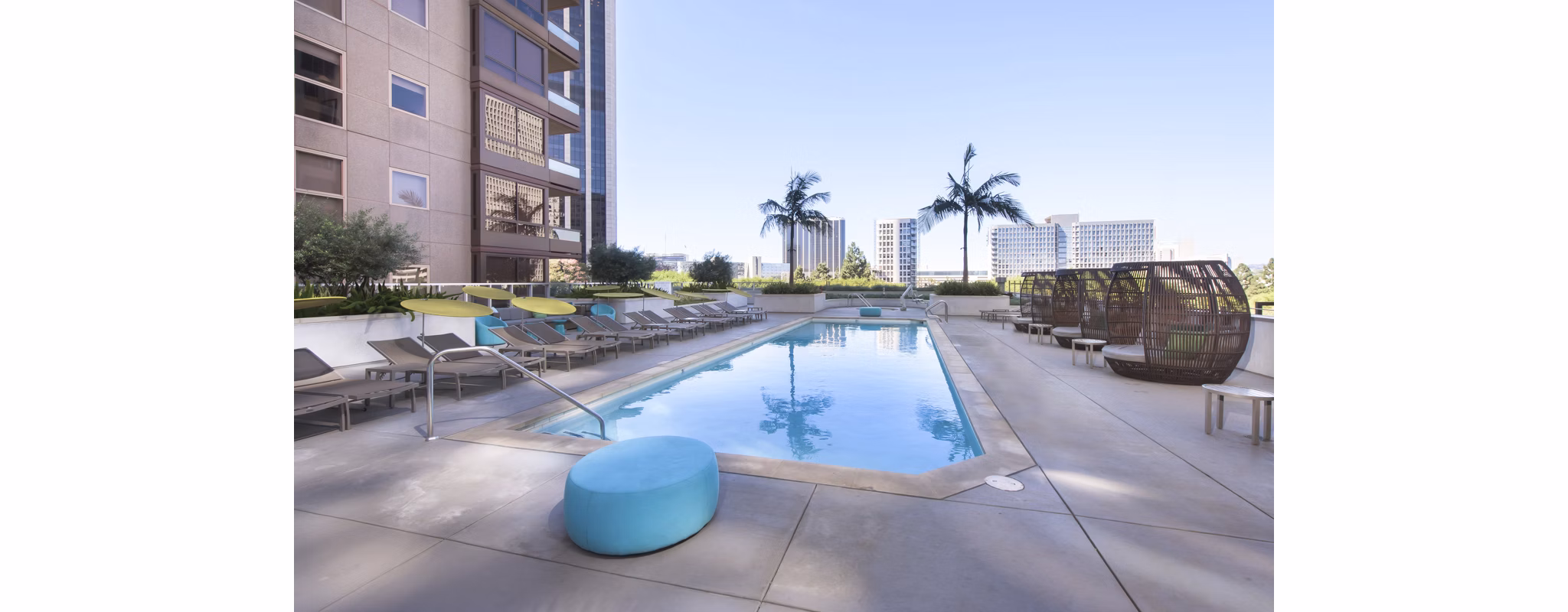 pool at 255 Grand Apartments