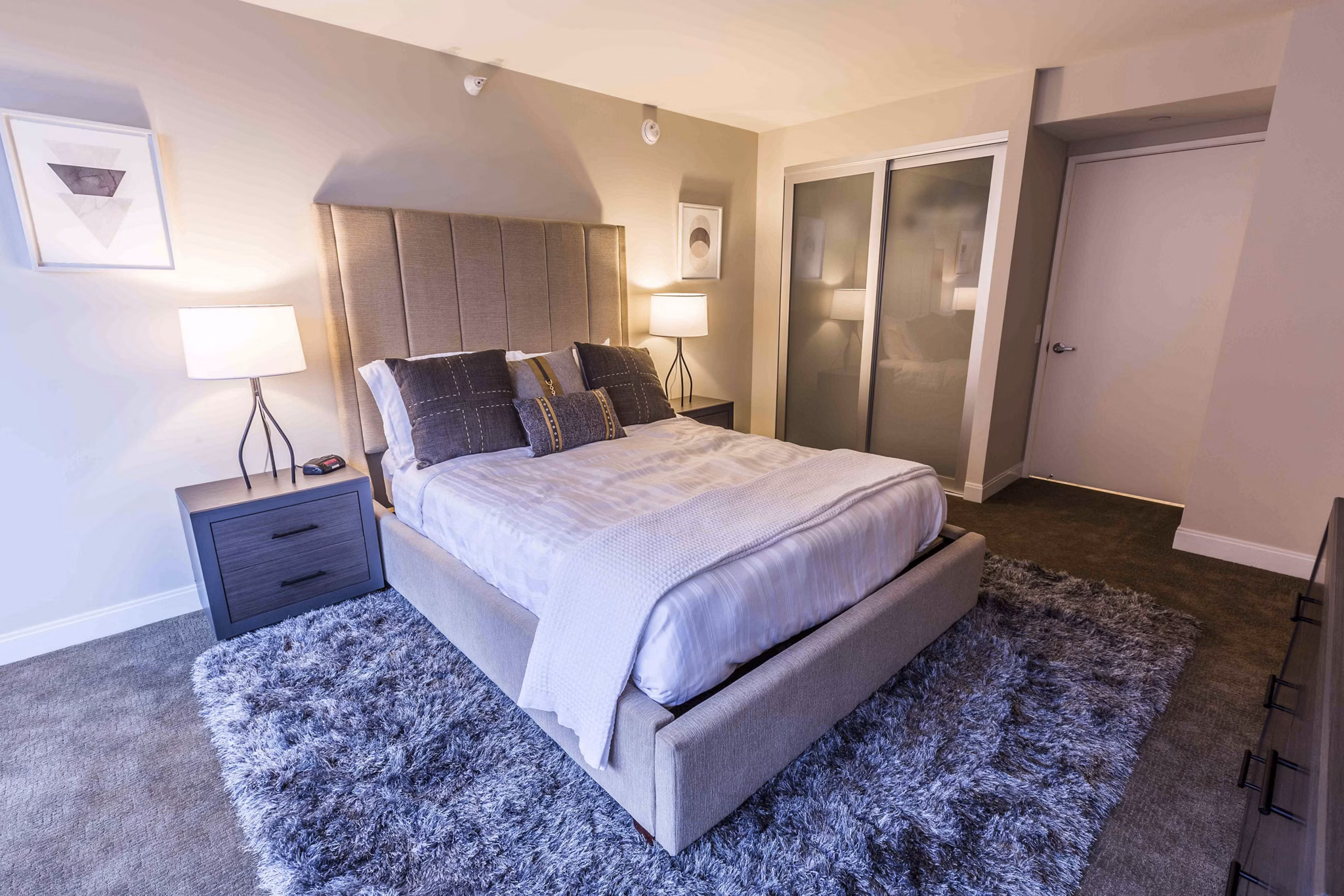 bedroom at Museum Tower Apartments