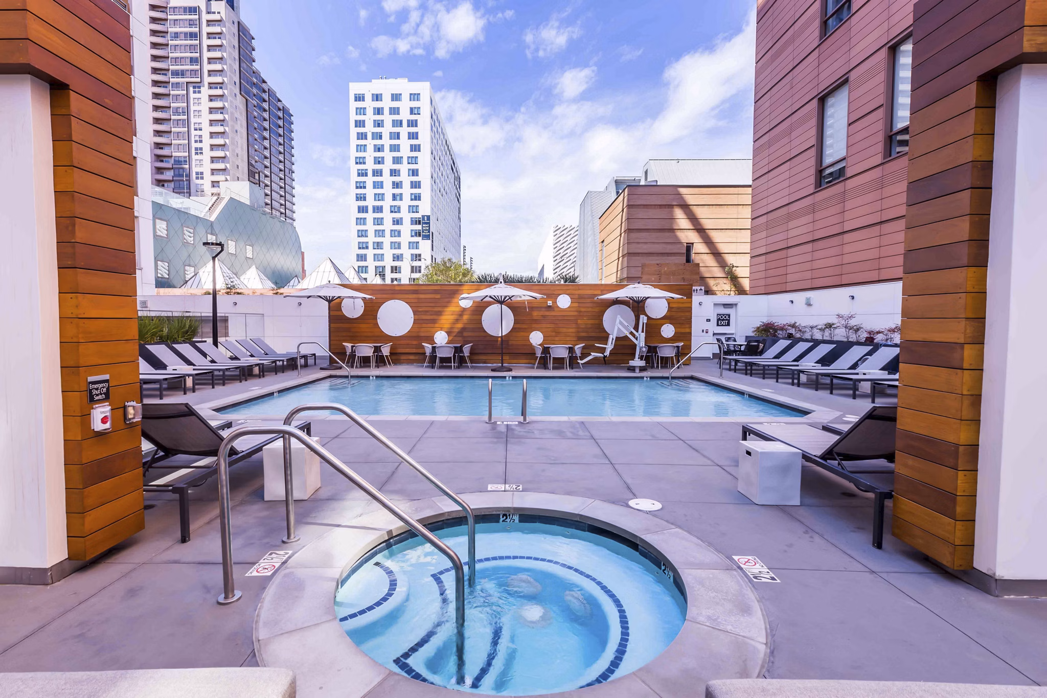 pool at Museum Tower Apartments