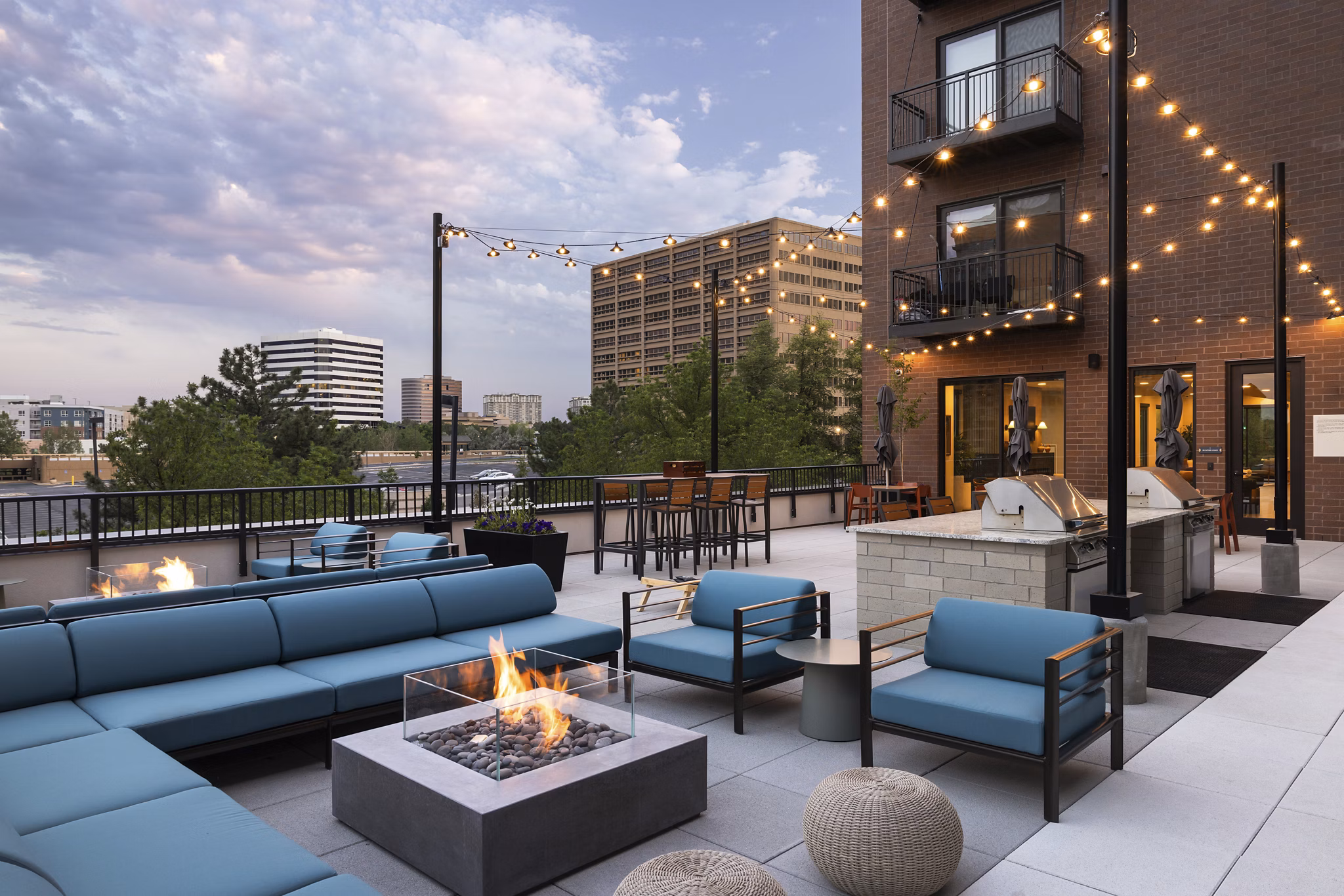 Patio at The Bellwether Apartments