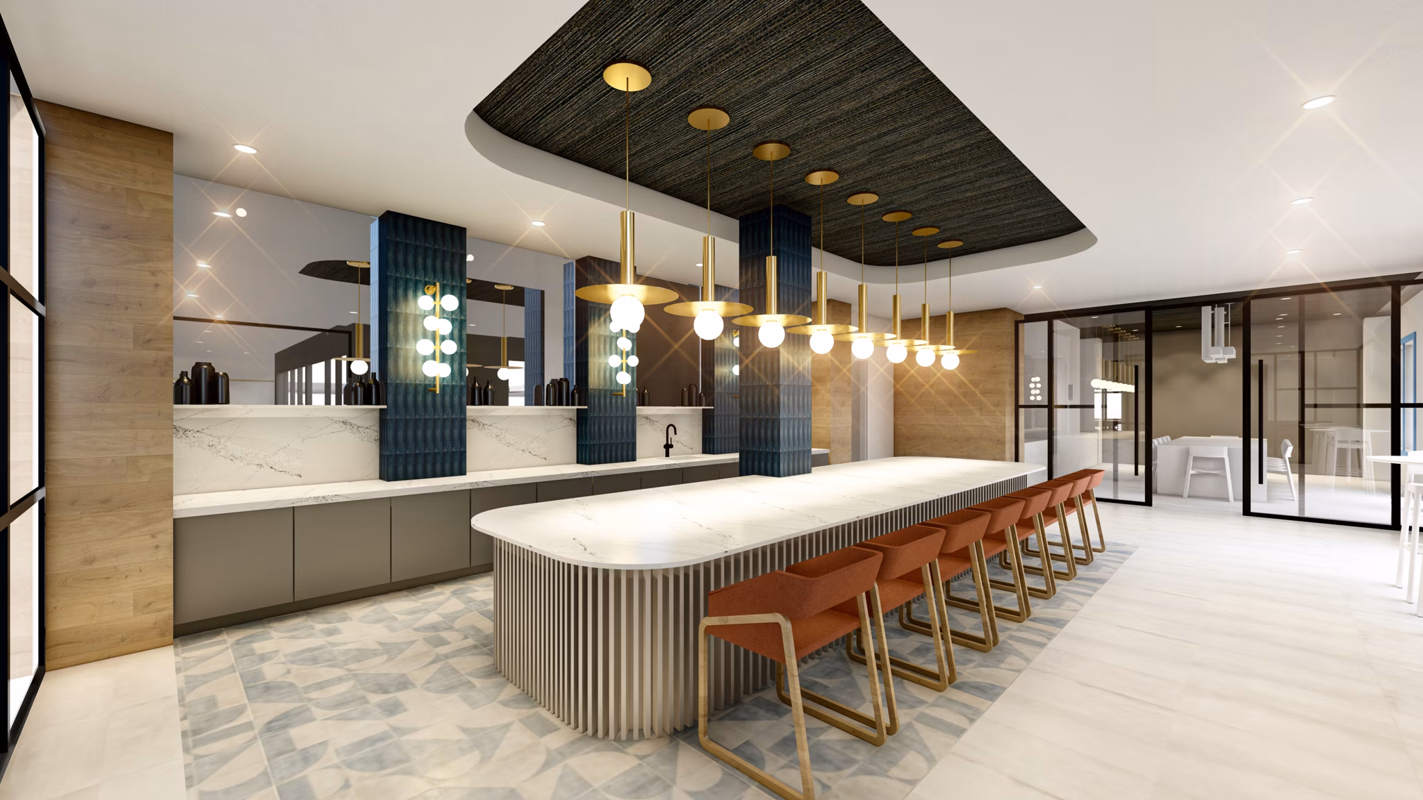 clubhouse at Blayr Apartments 