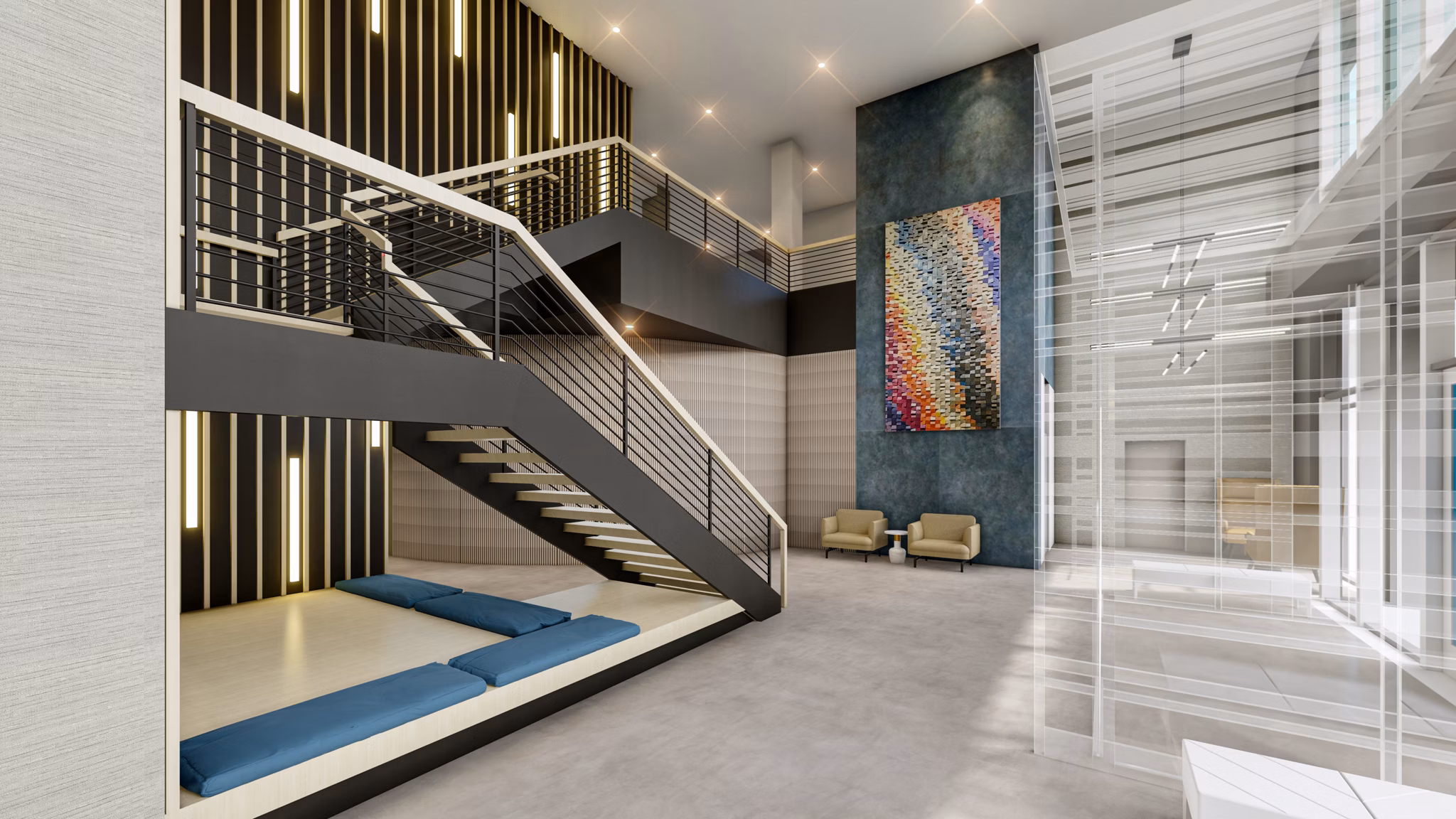 clubhouse at Blayr Apartments 