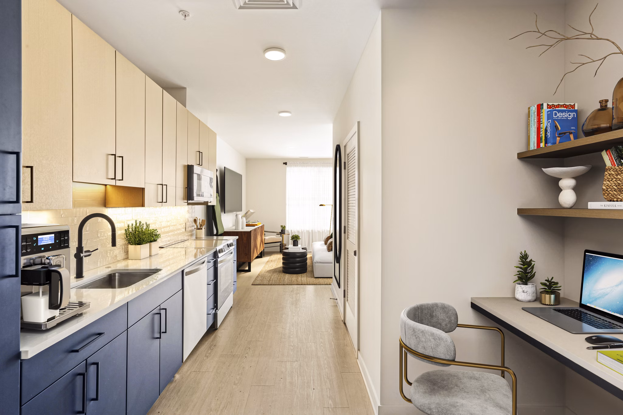 kitchen at Blayr Apartments 