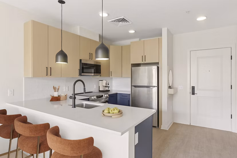kitchen at Blayr Apartments 