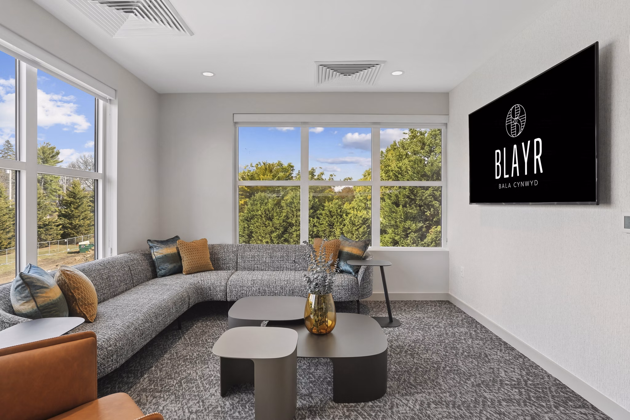 Living Room at Blayr Apartments