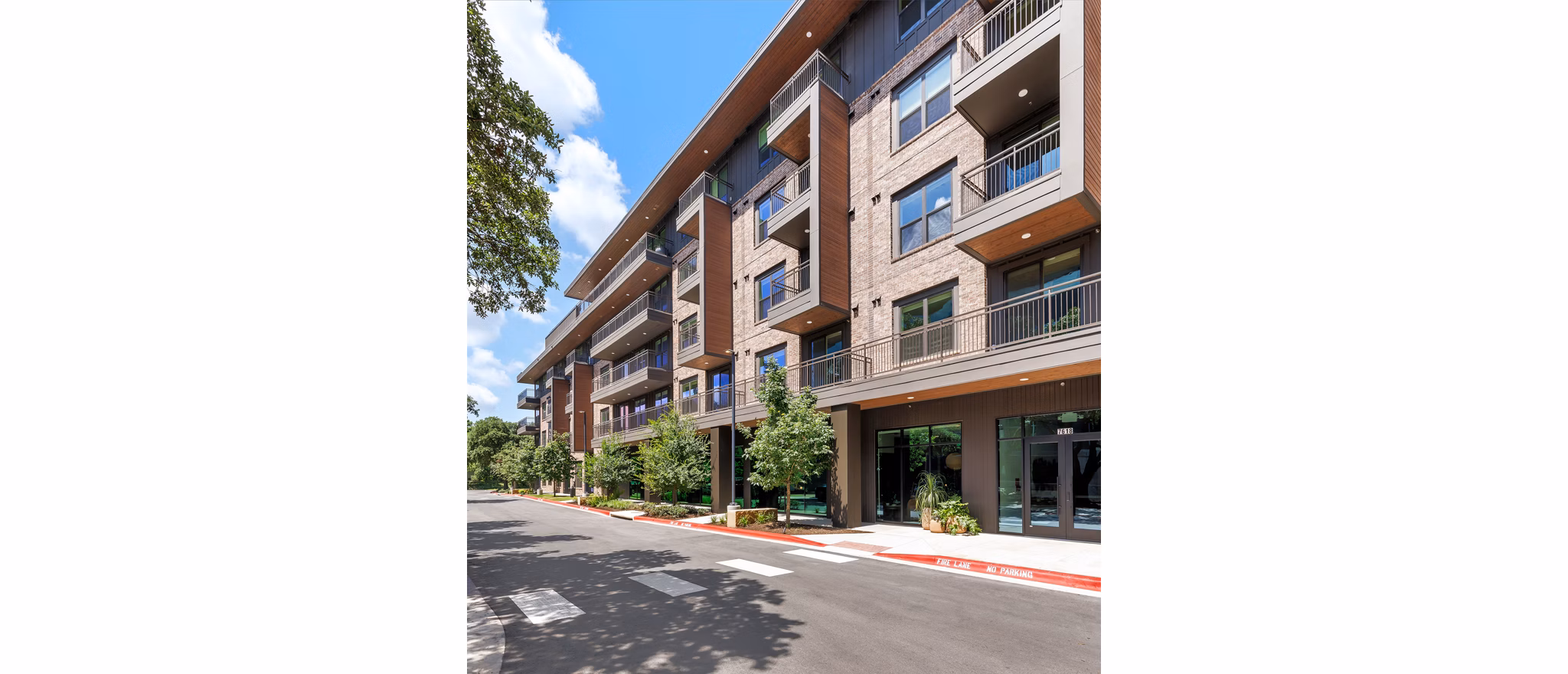 building at The Waylon Apartments