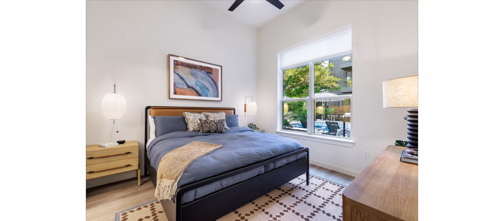 Bedroom at The Waylon Apartments