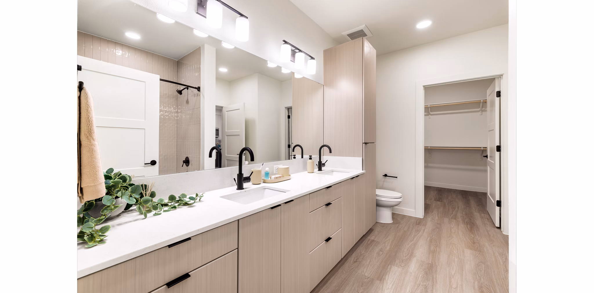 bathroom at The Waylon Apartments