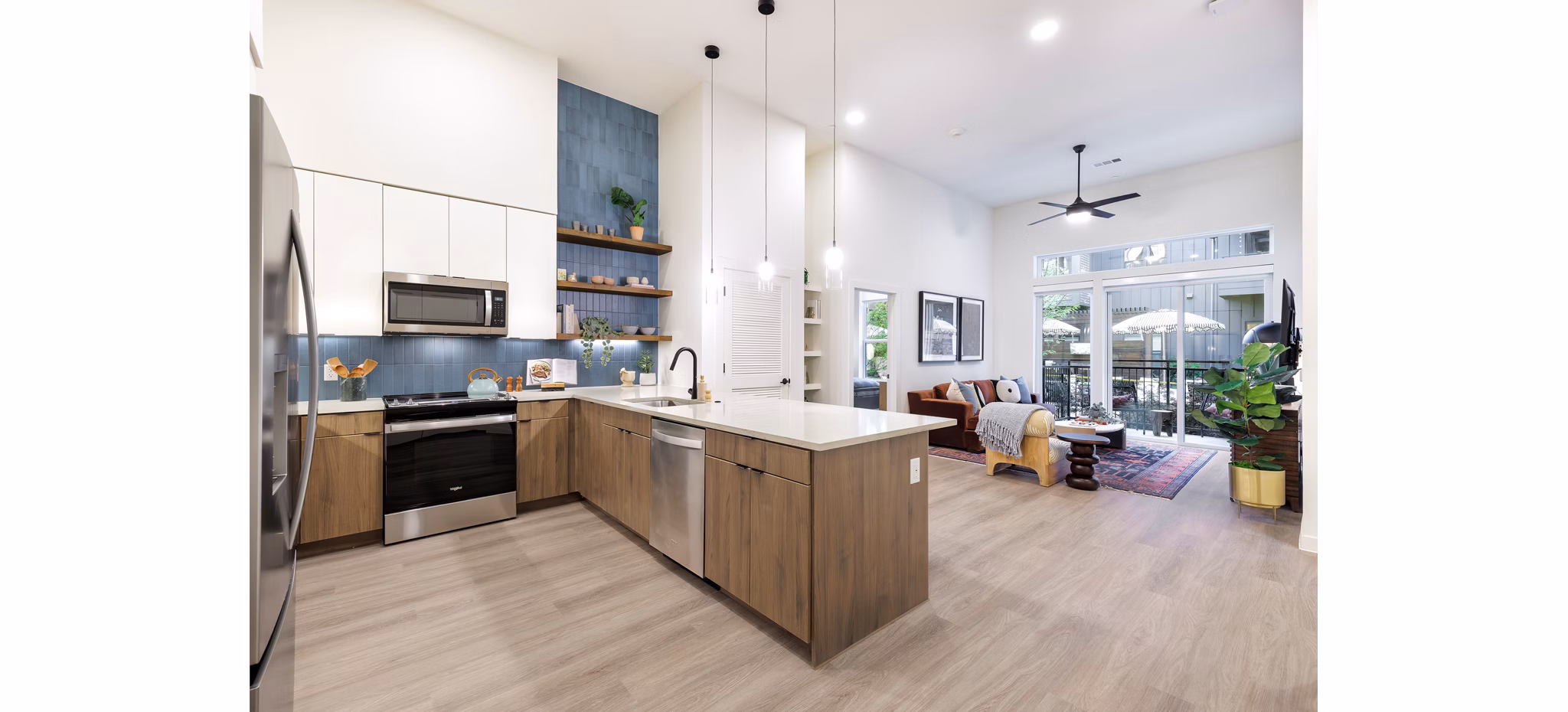 Kitchen at The Waylon Apartments
