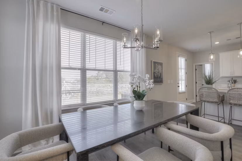 dining room at 1104 Residences Apartments