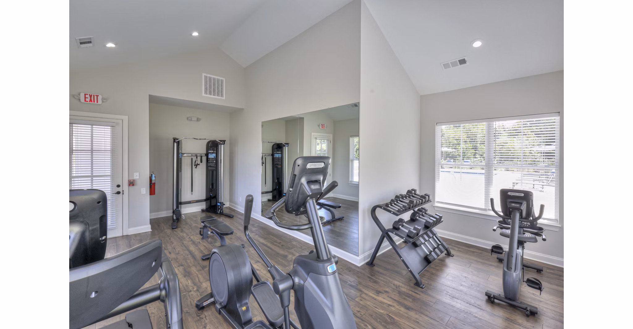 fitness center at 1104 Residences Apartments