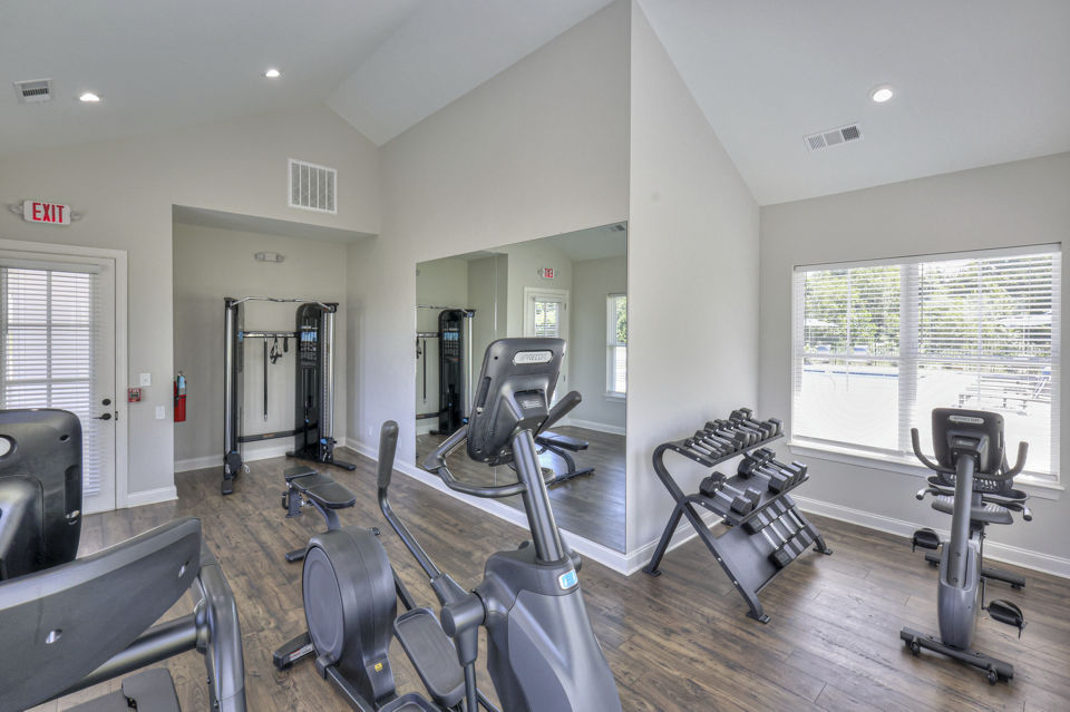 fitness center at 1104 Residences Apartments