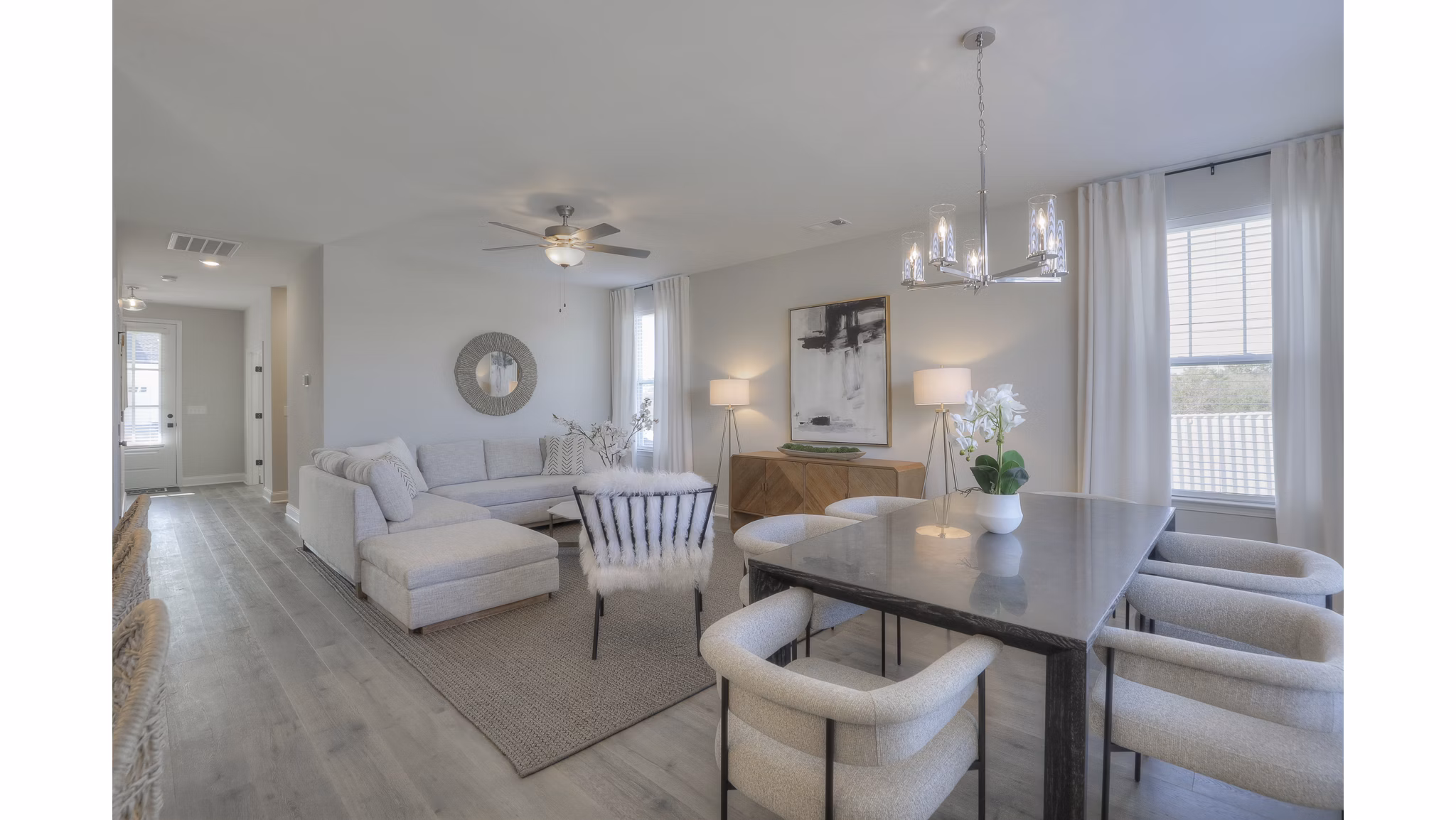 living room at 1104 Residences Apartments