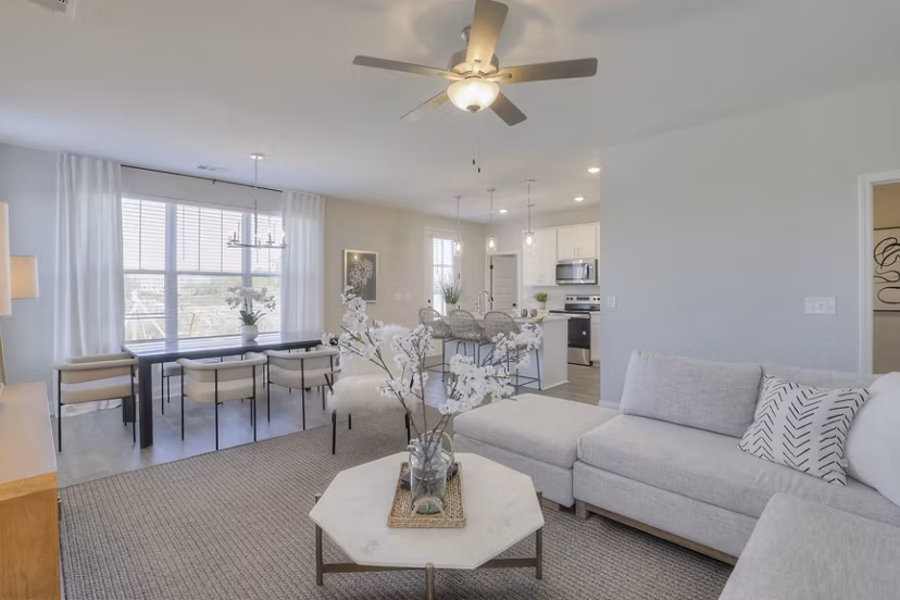living room at 1104 Residences Apartments