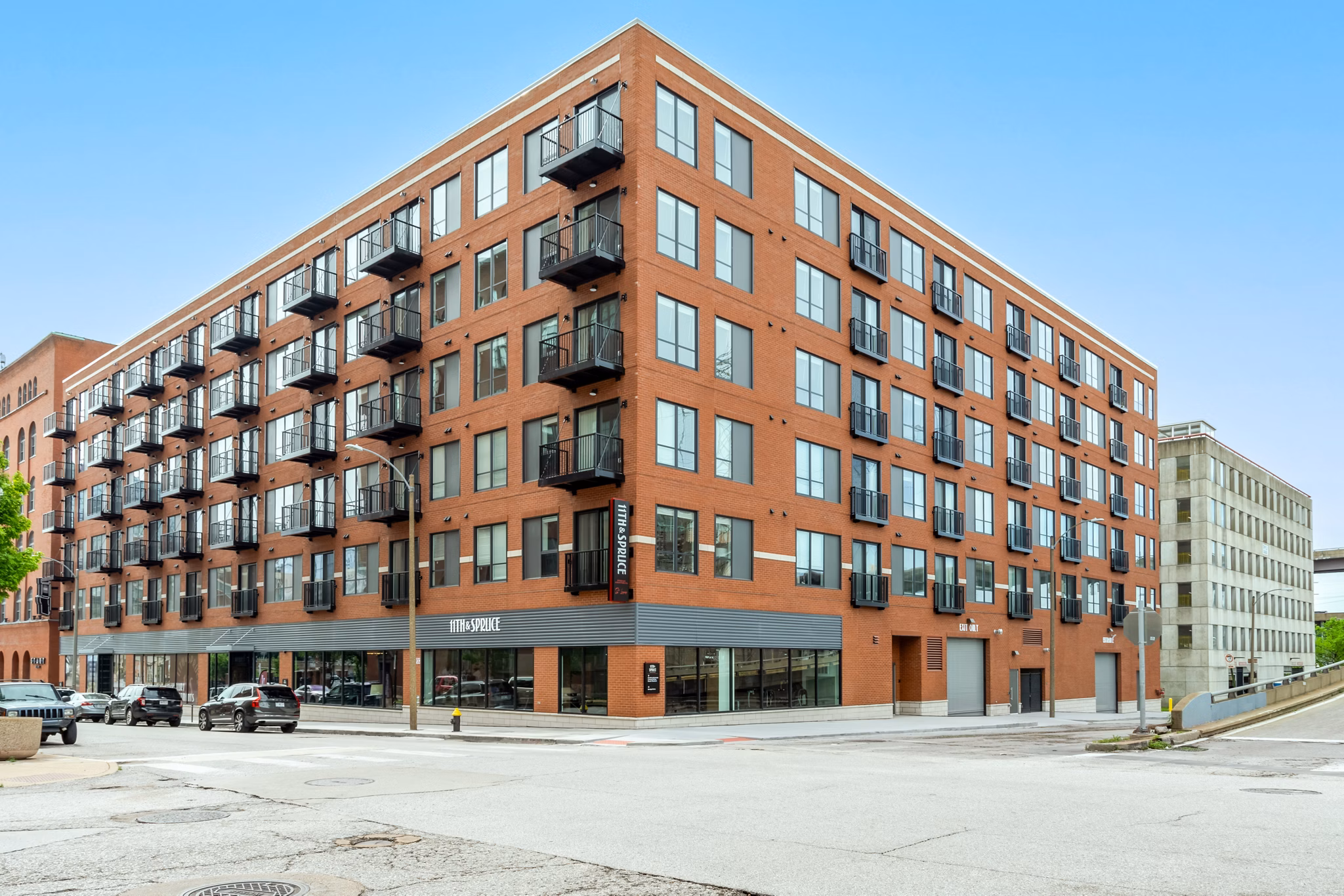 building/exterior at 11th & Spruce Apartments