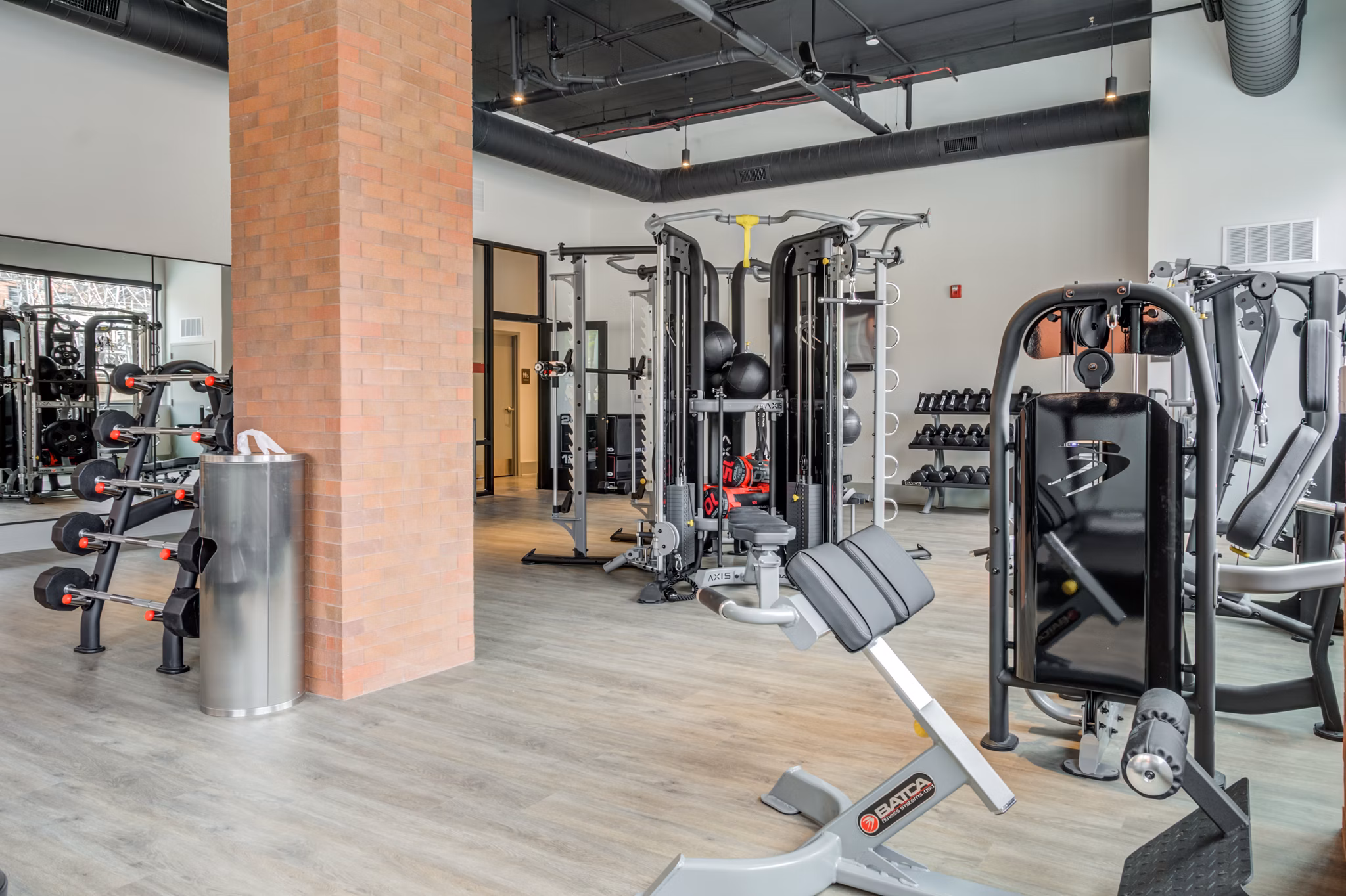 fitness center at 11th & Spruce Apartments