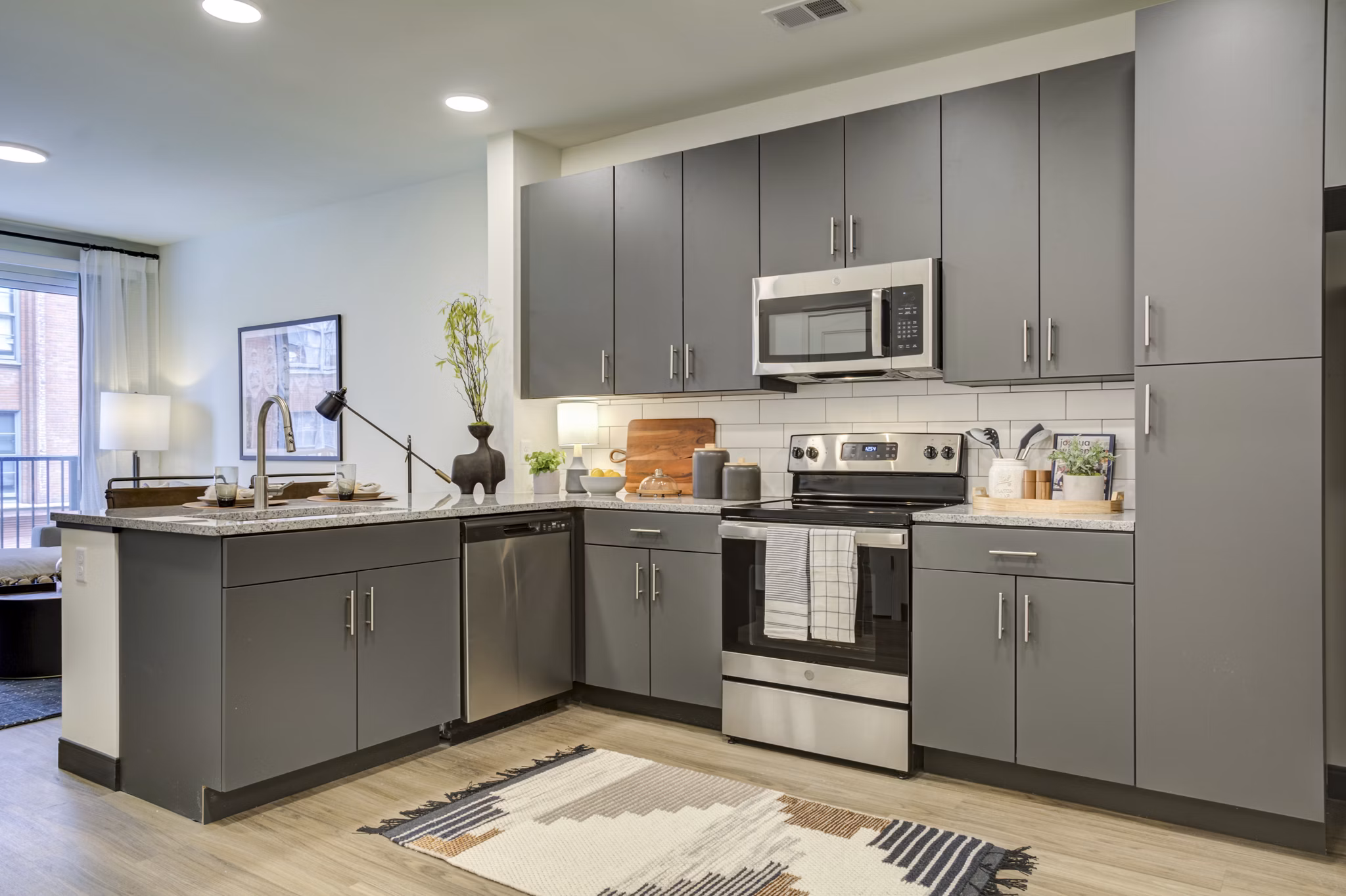 kitchen at 11th & Spruce Apartments