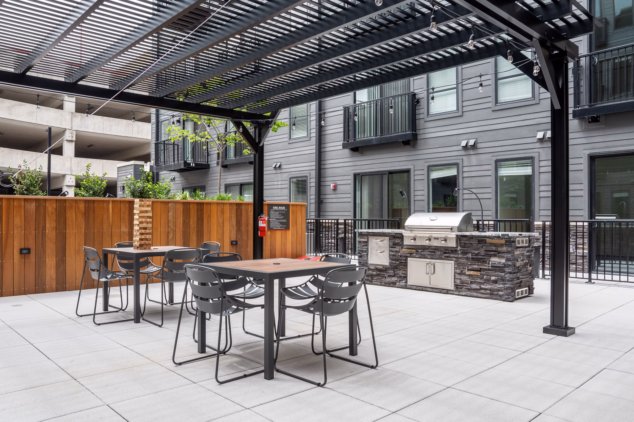 patio at 11th & Spruce Apartments