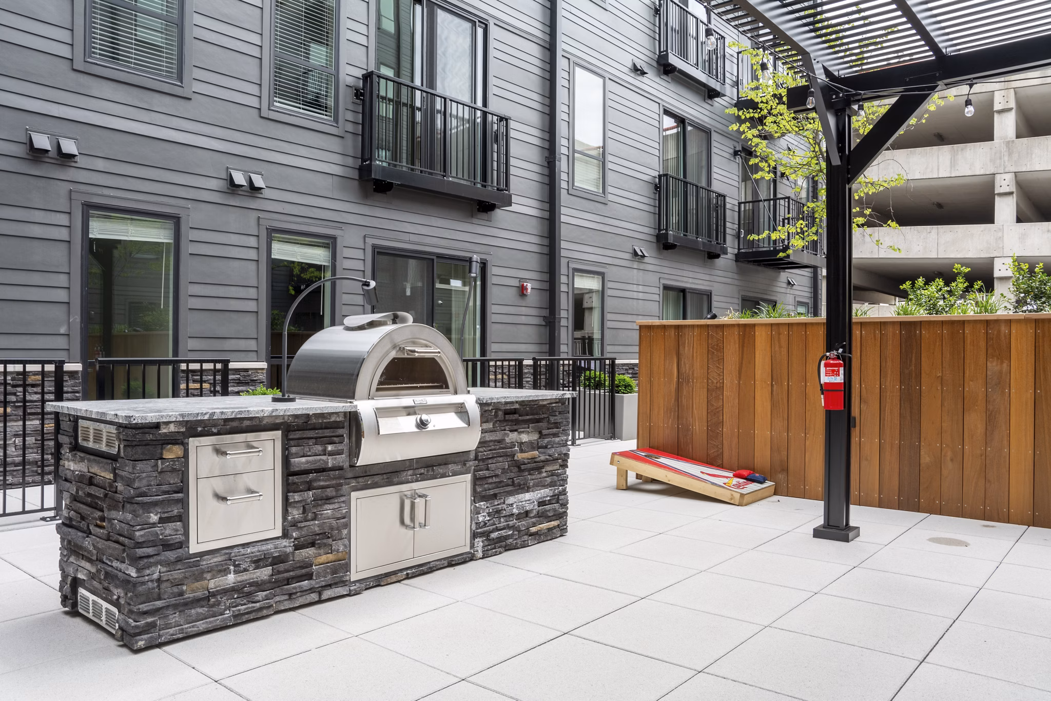 patio at 11th & Spruce Apartments