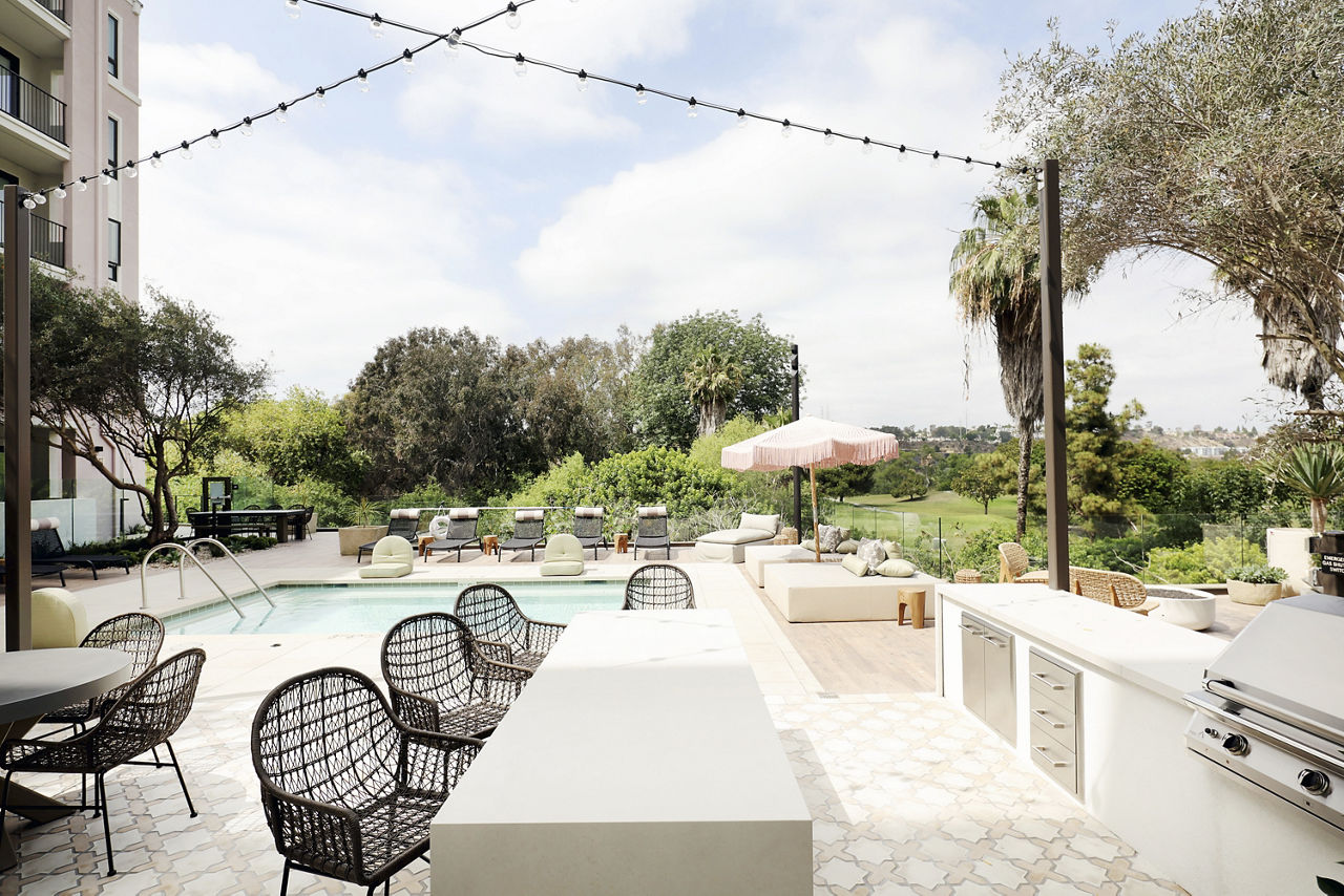 Grill area at Broadstone Mission Valley