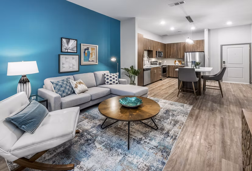 living room at Magnolia Square Apartments