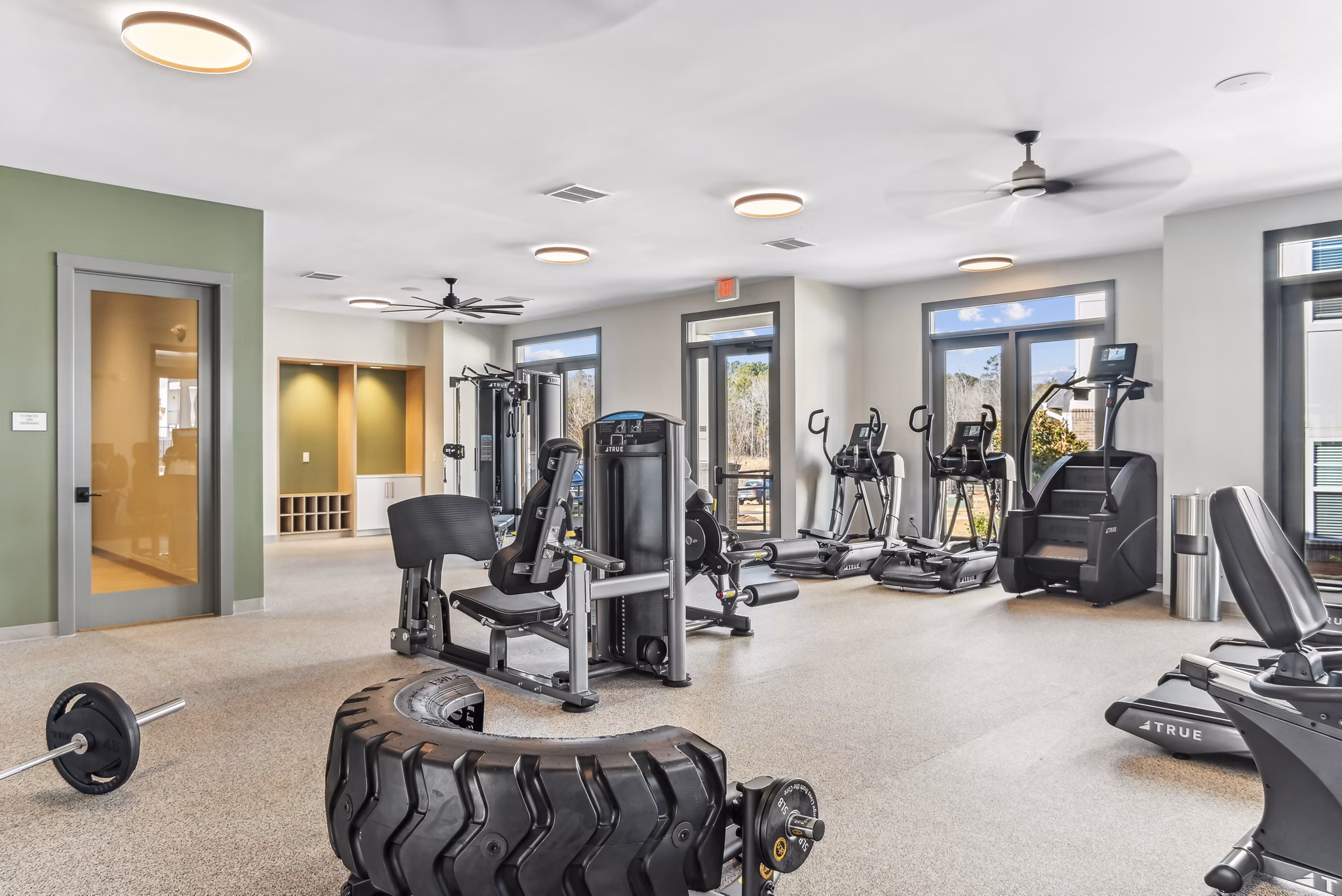 fitness center at Parkstone at Indian Land Apartments 